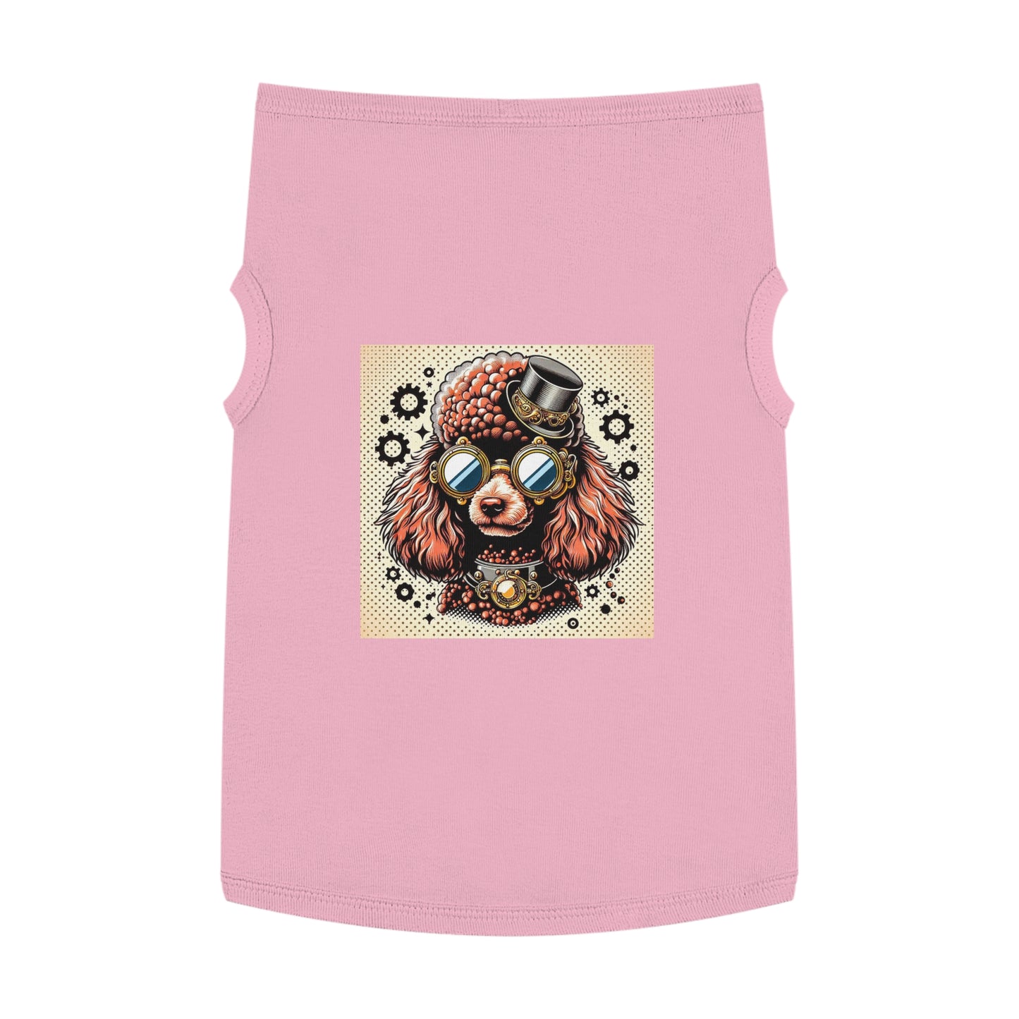 Pet Tank Top Poodle gear head Pets Printify XL Pink
