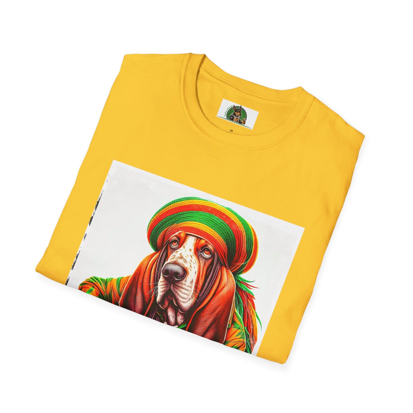 Basset Hound Rasta Dog Playing Guitar