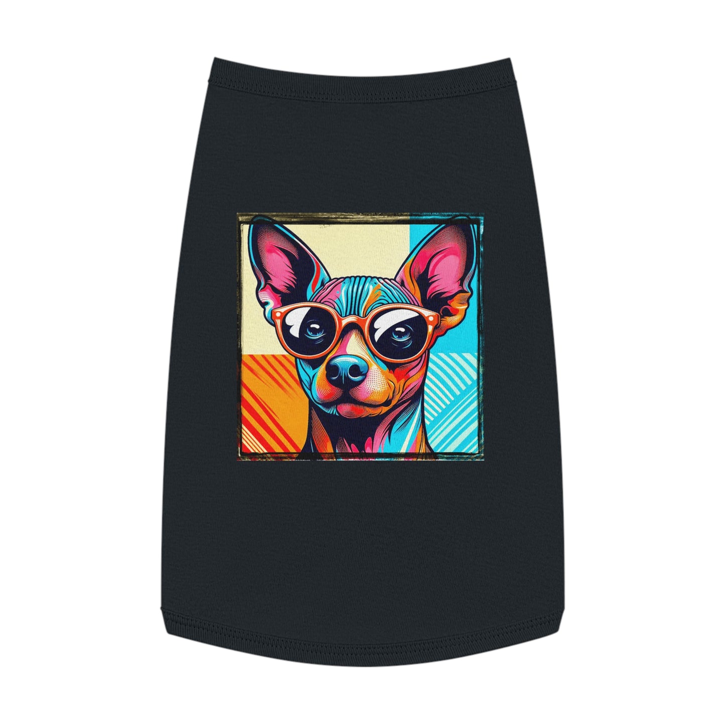 Mexican Hairless cool shades shirt Pets Printify L Black