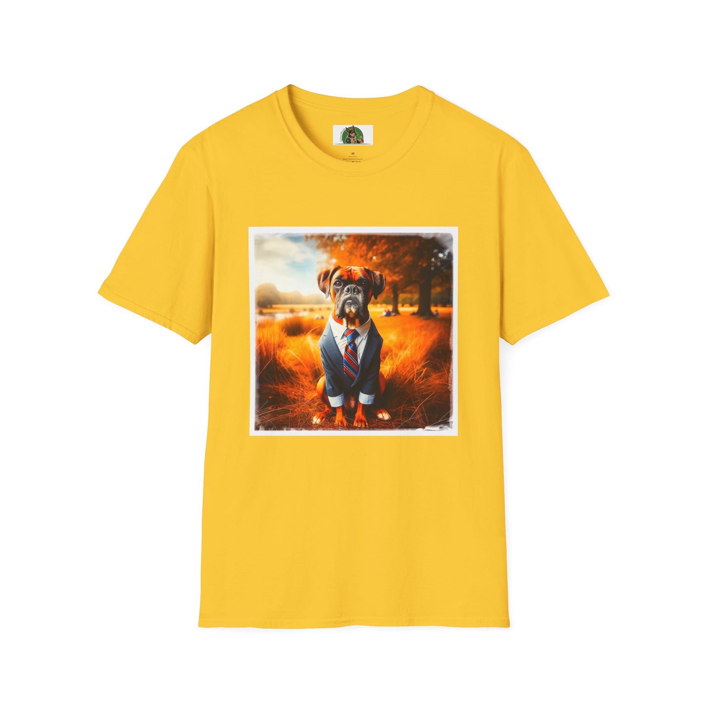 Boxer In Suit In In Field Shirt T-Shirt Printify S Daisy