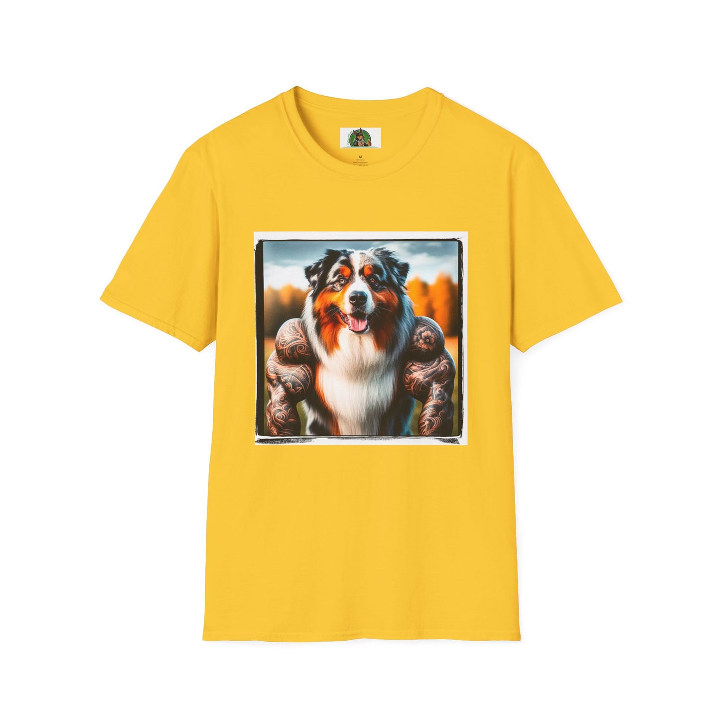 Australian Shepherd Muscle Dog T-Shirt Printify S Daisy