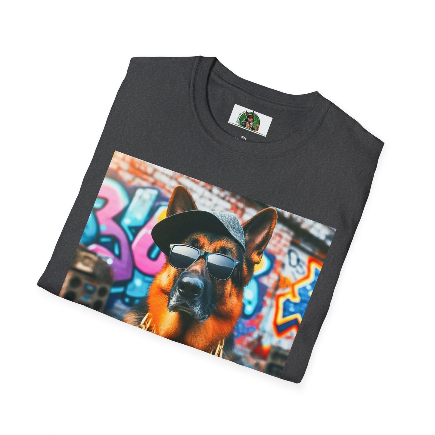 German Shepherd gangster shirt T-Shirt Printify