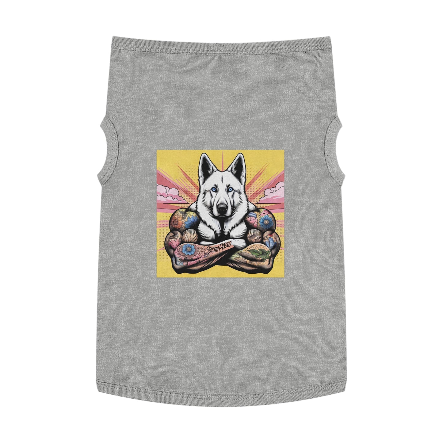 German Shepherd big arms Pets Printify XL Heather