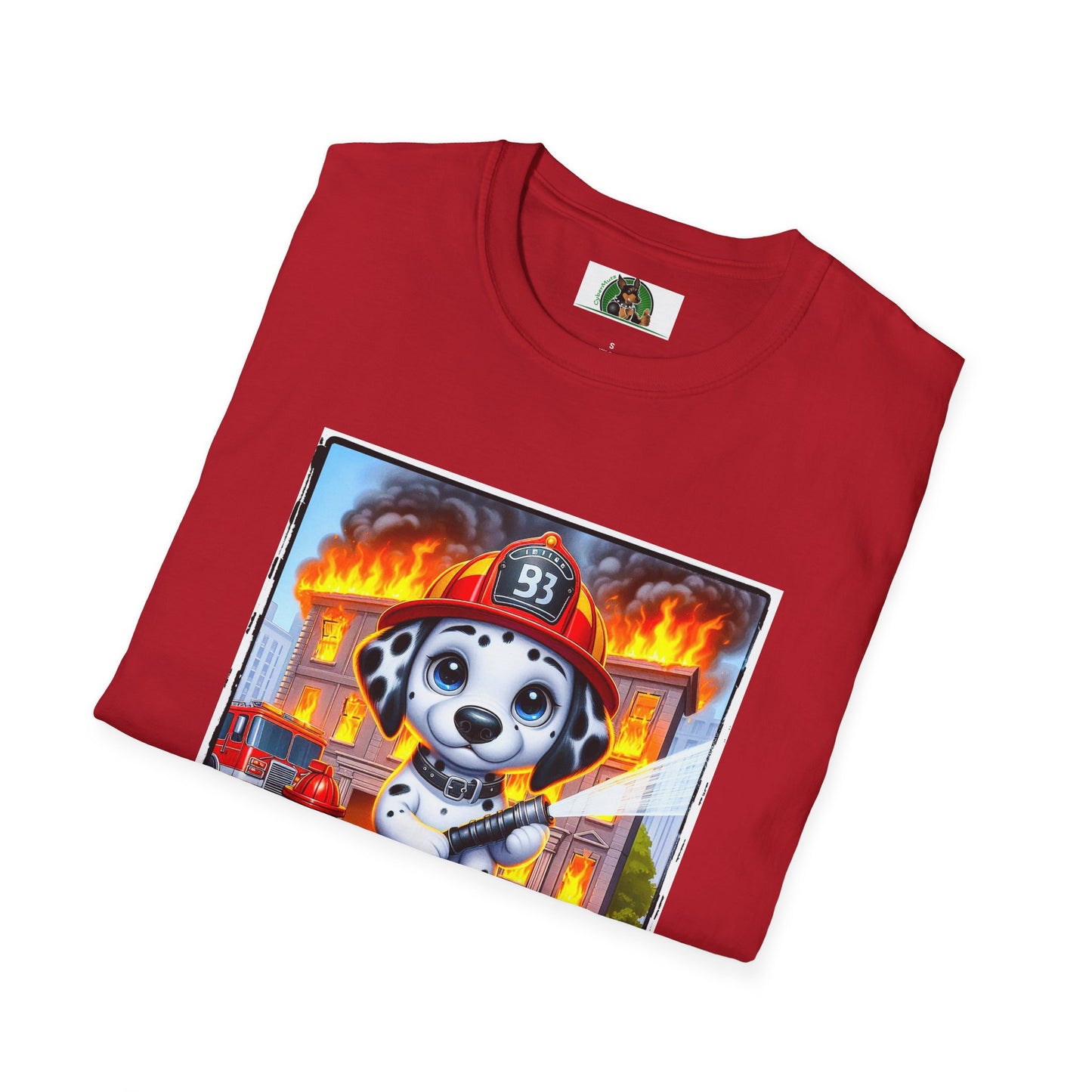 Dalmatian blazing fire t shirt