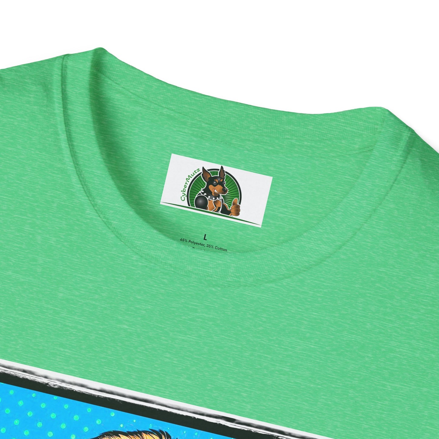 Golden Doodle blue suit t shirt T-Shirt Printify