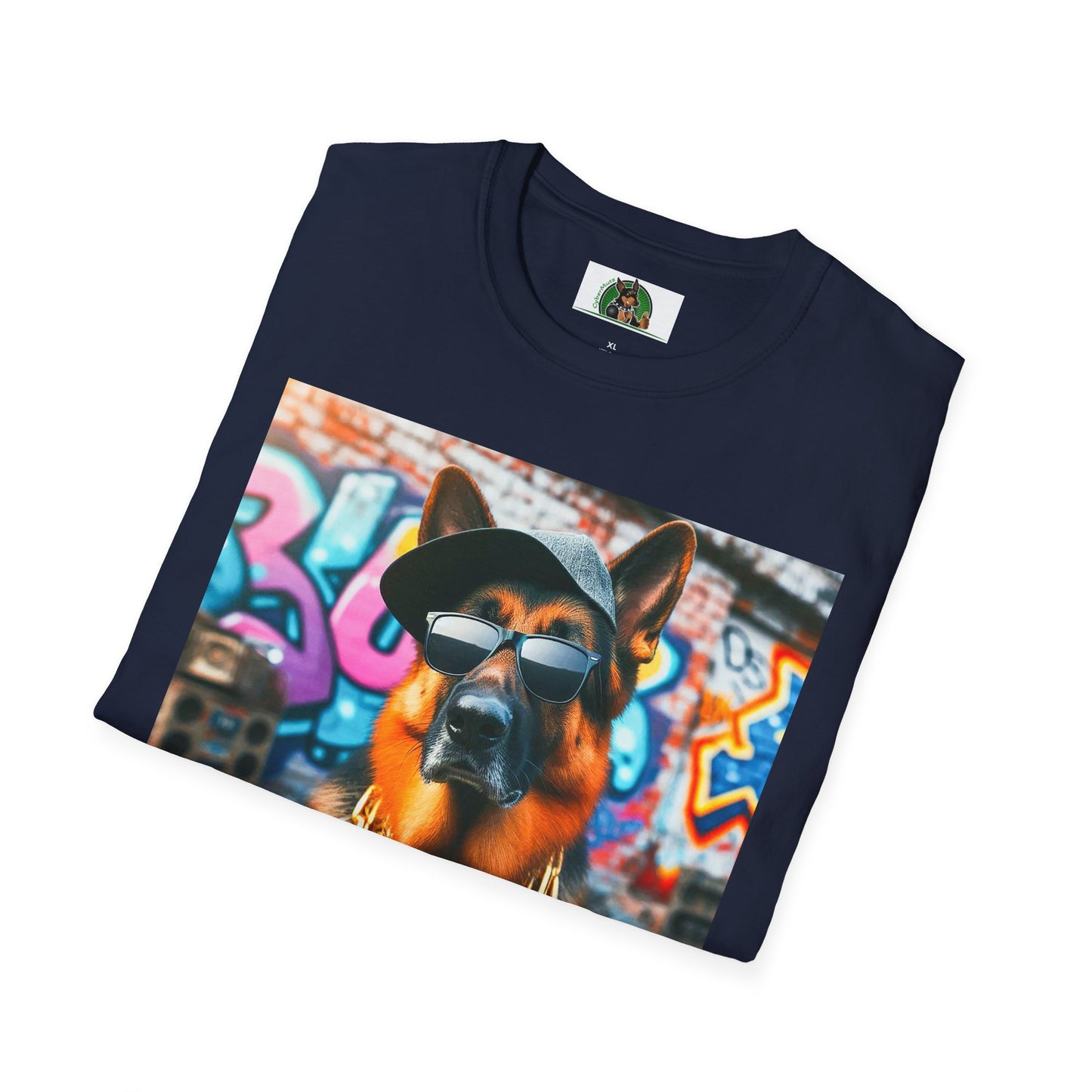 German Shepherd gangster shirt T-Shirt Printify