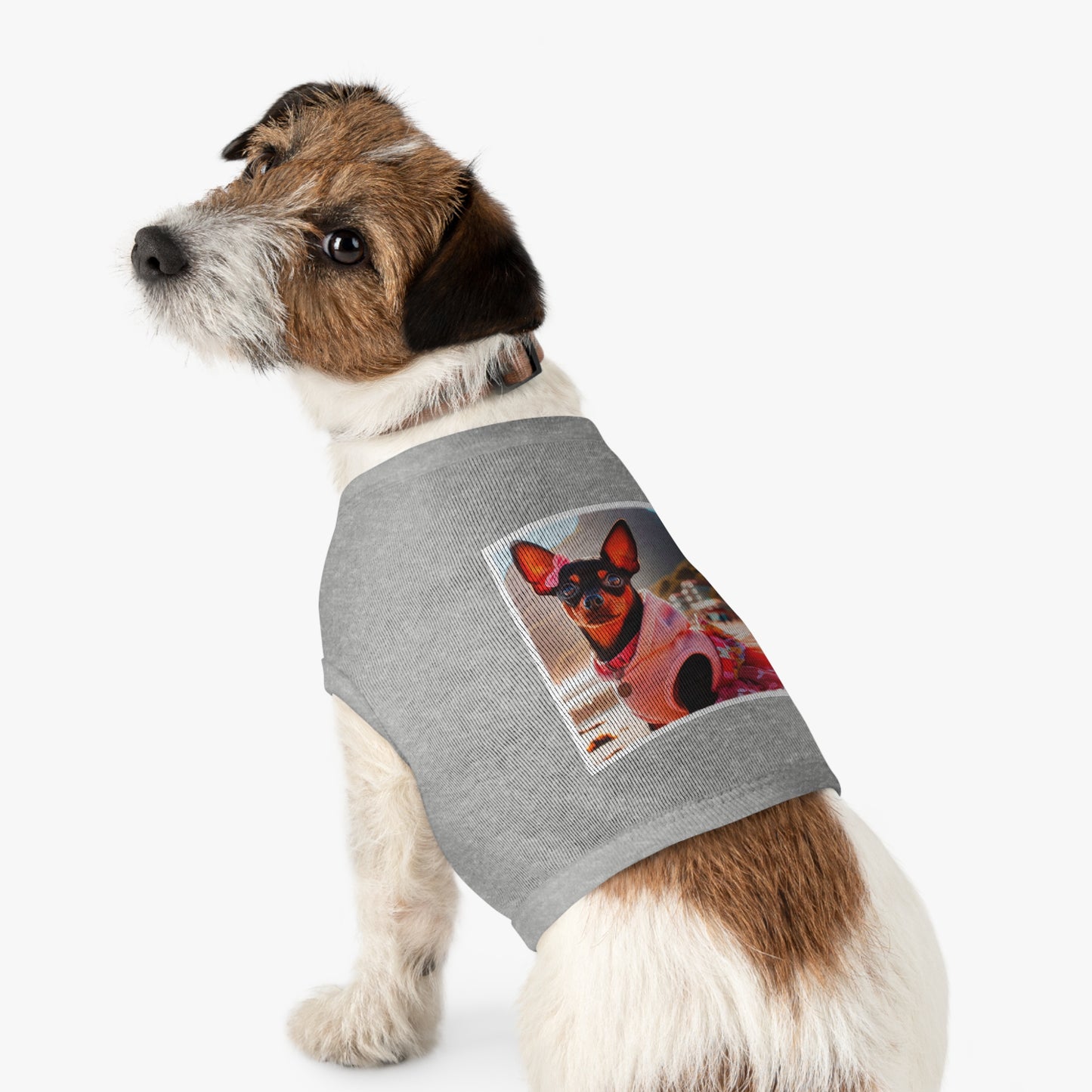 Dog Tank Top - Min Pin pink beauty Pets Printify