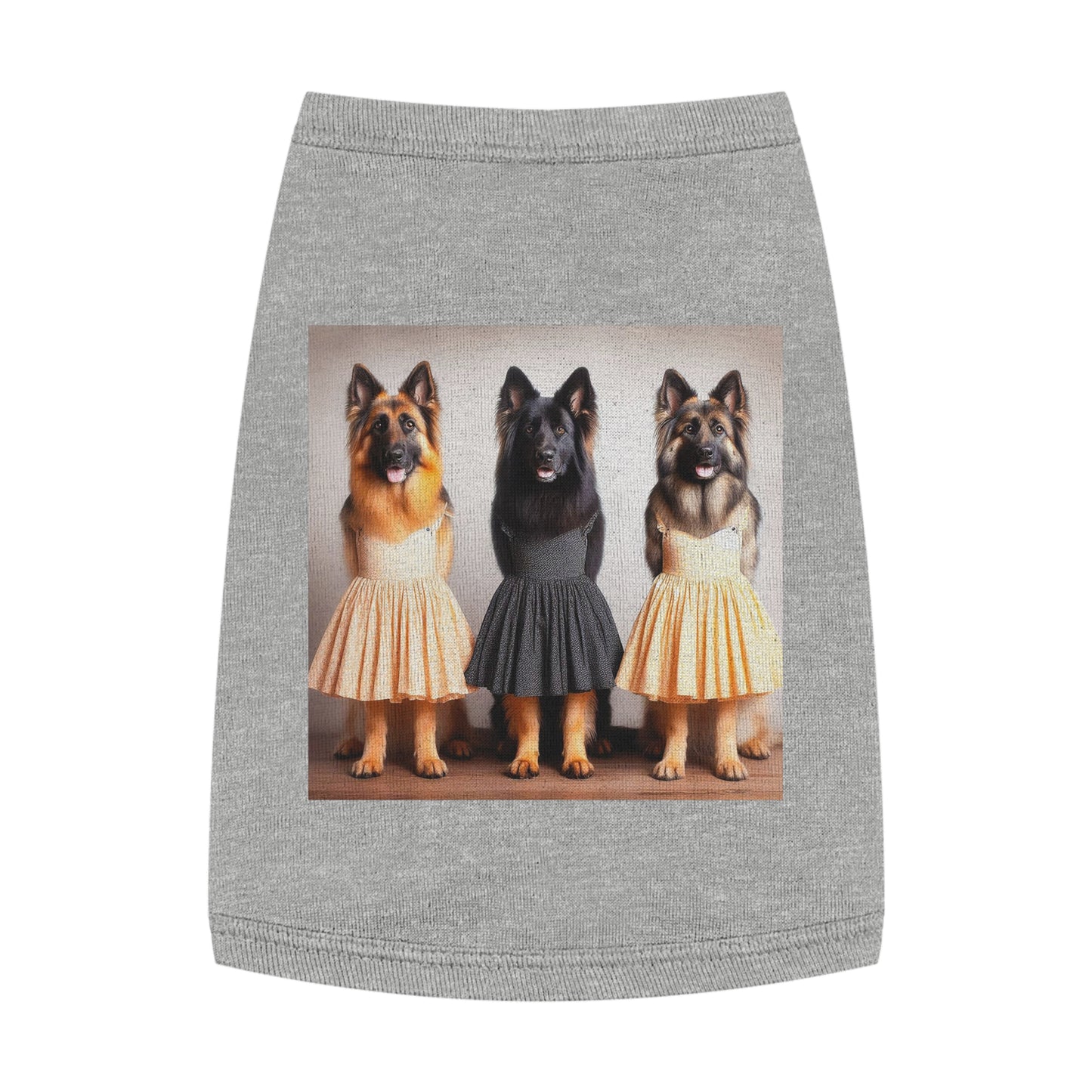 German Shepherd pretty ballerinas shirt Pets Printify M Heather