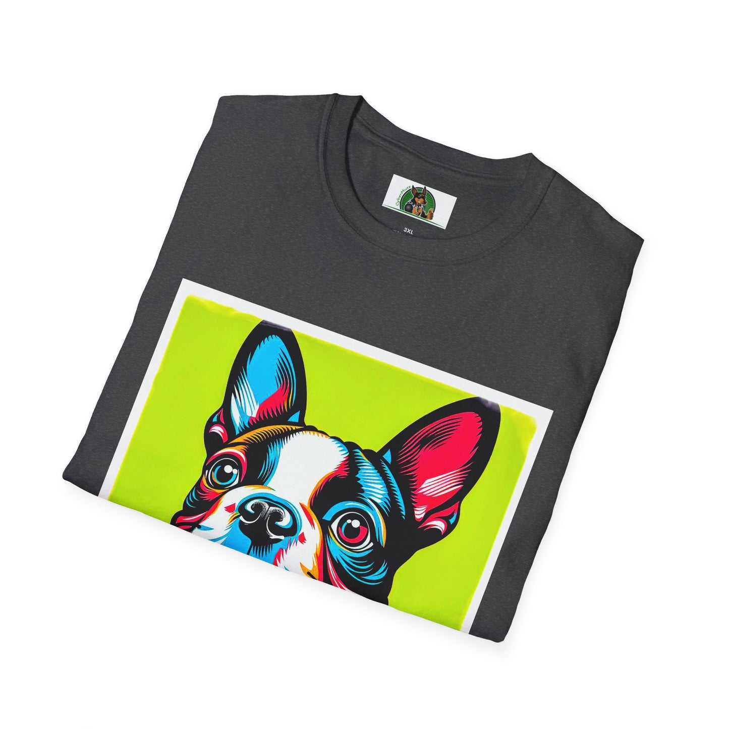 Boston Terrier Pop Art TShirt T-Shirt Printify