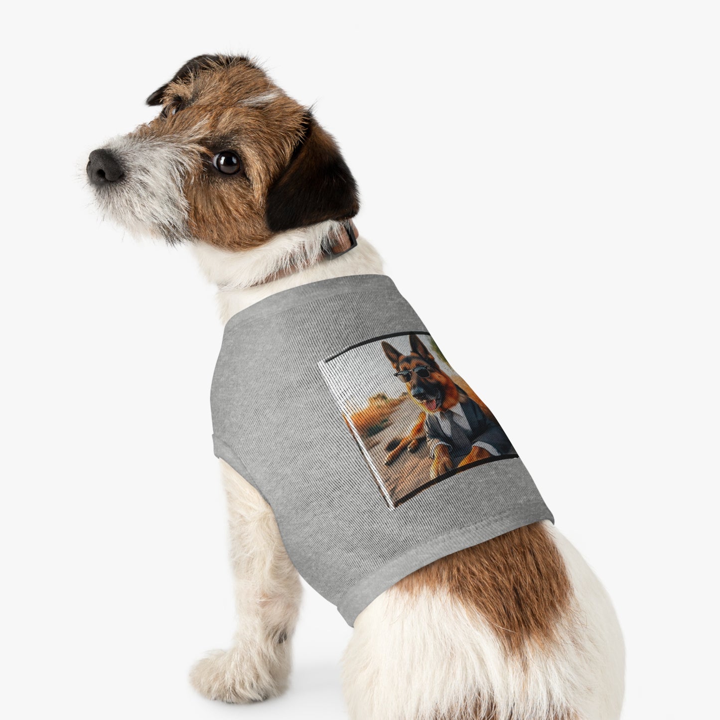 German Shepherd beach babe shirt Pets Printify