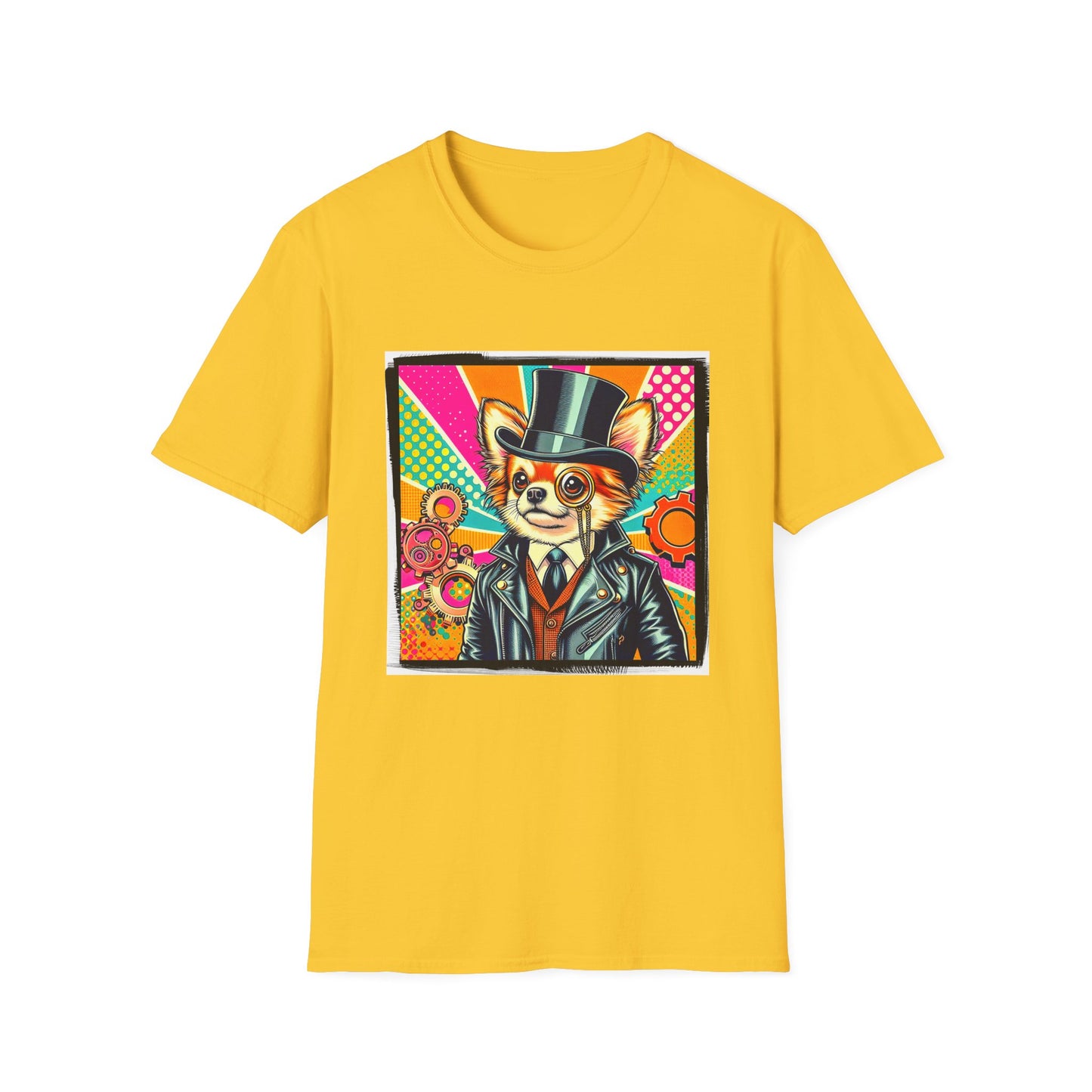 Chihuahua steampunk t shirt T-Shirt Printify S Daisy