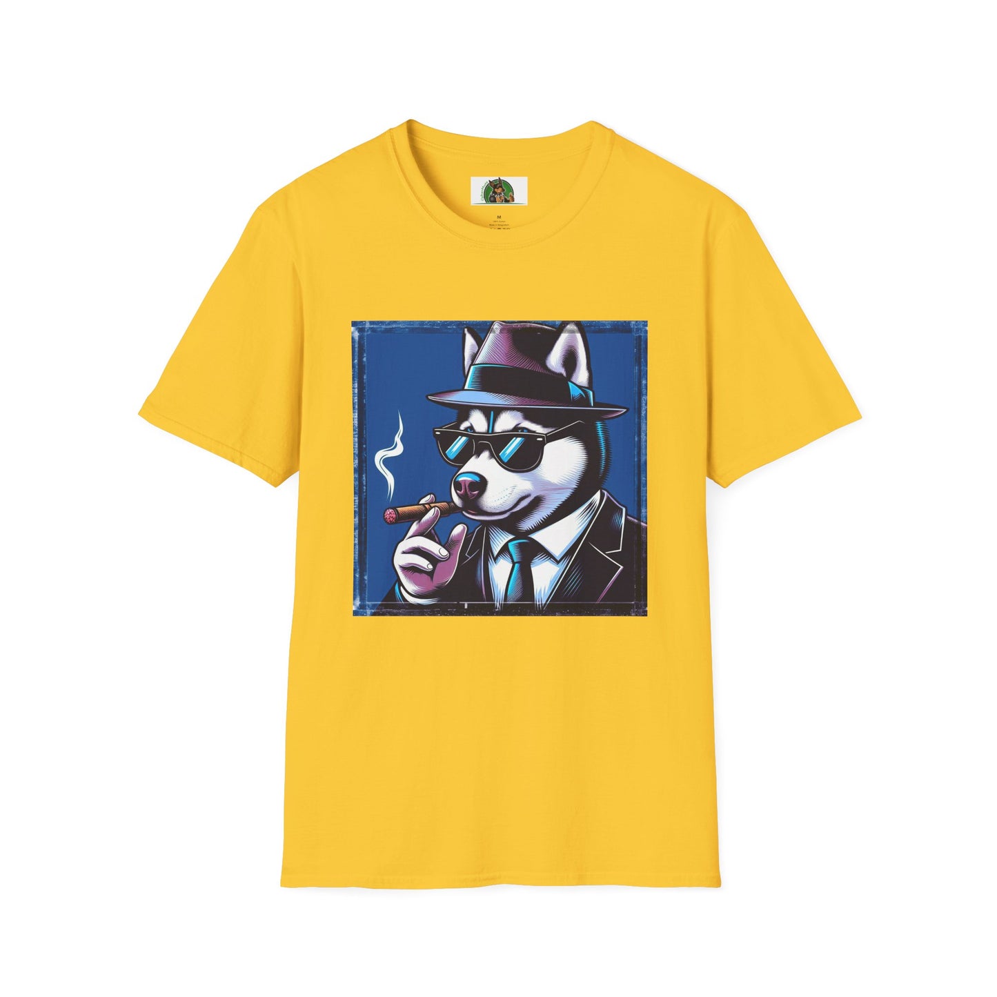 Husky smoking guy T-Shirt Printify S Daisy