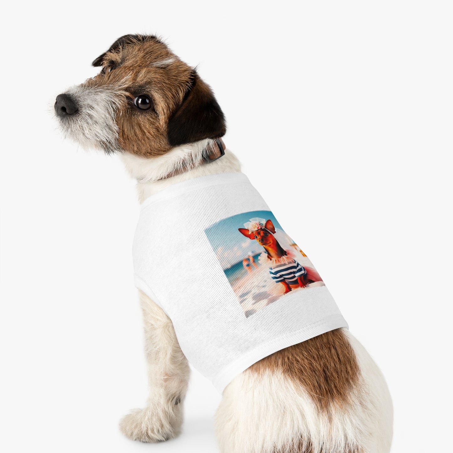 Dog Tank Top - Min Pin Tank Tops pretty bride Pets Printify
