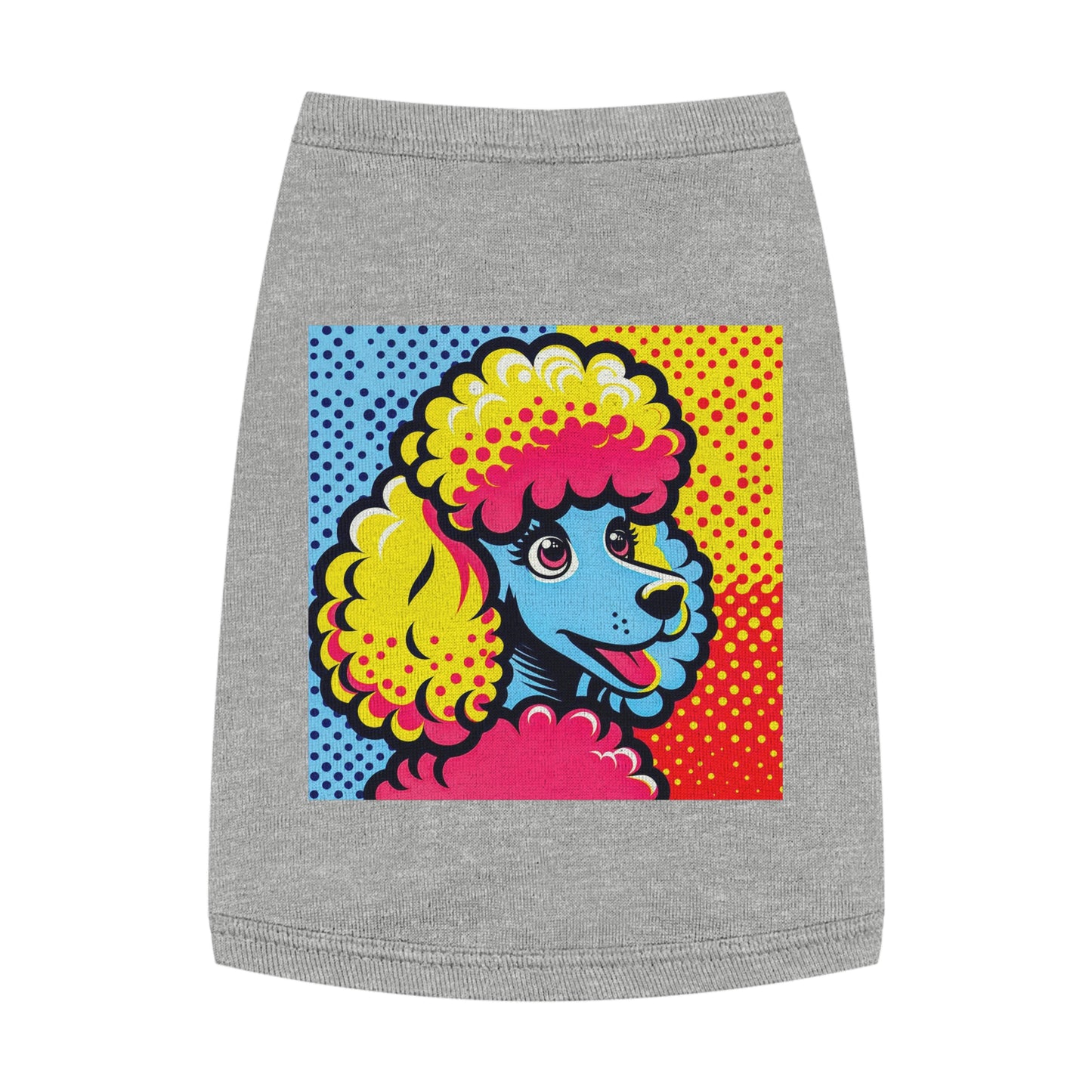 Pet Tank Top Poodle pretty colors Pets Printify M Heather