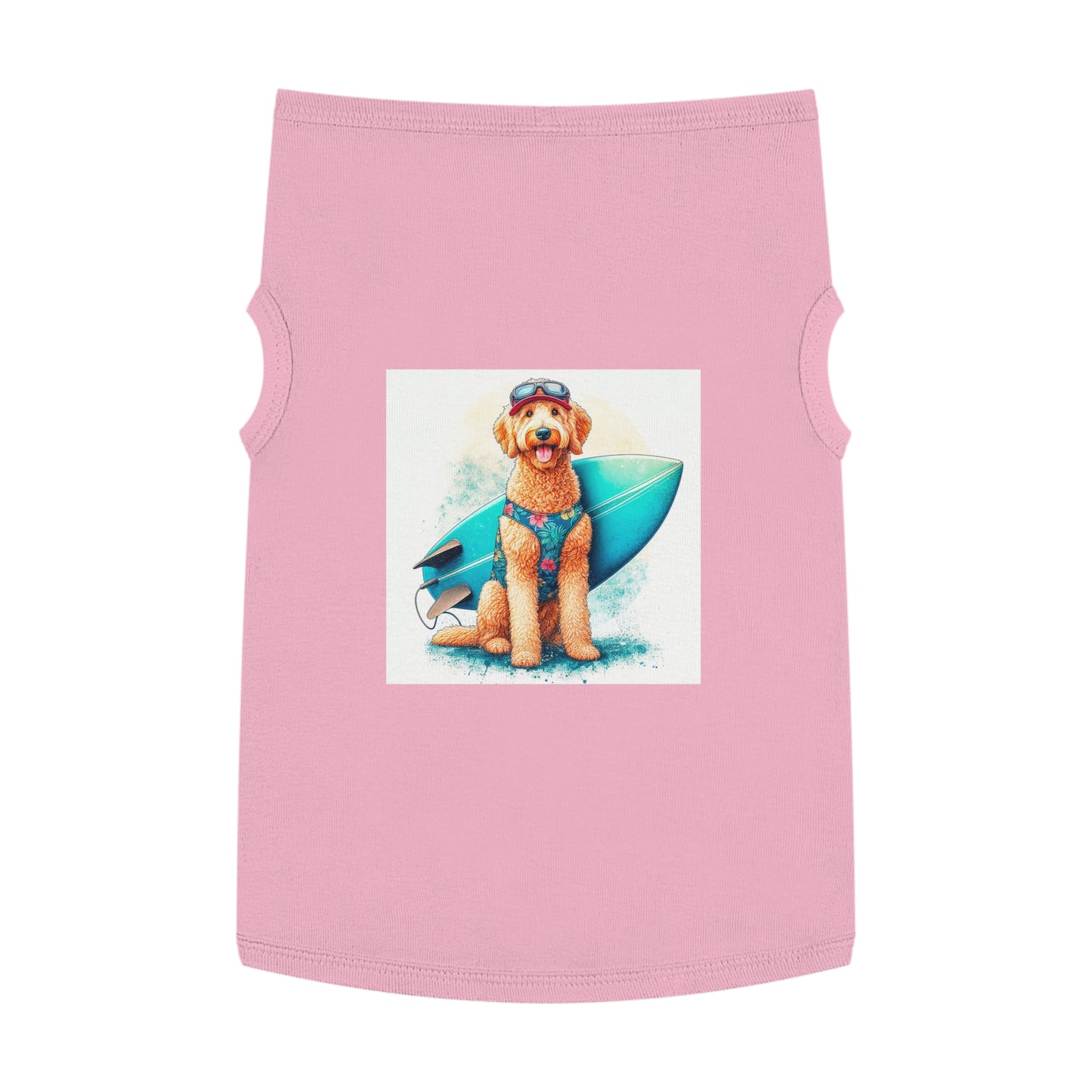 Pet Tank Golden Doodle beach fun t shirt Pets Printify XL Pink