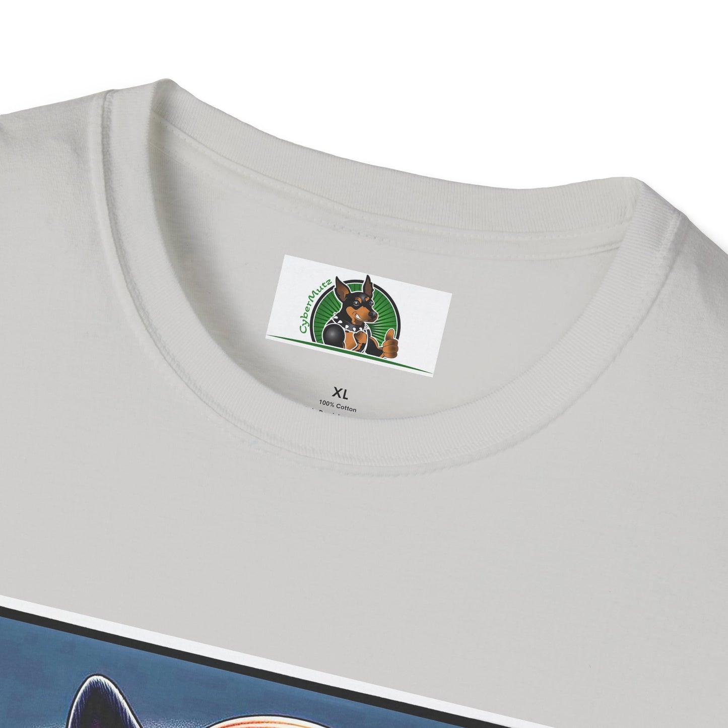 Boston Terrier Blonde Surfer Girl Dog T-Shirt Printify