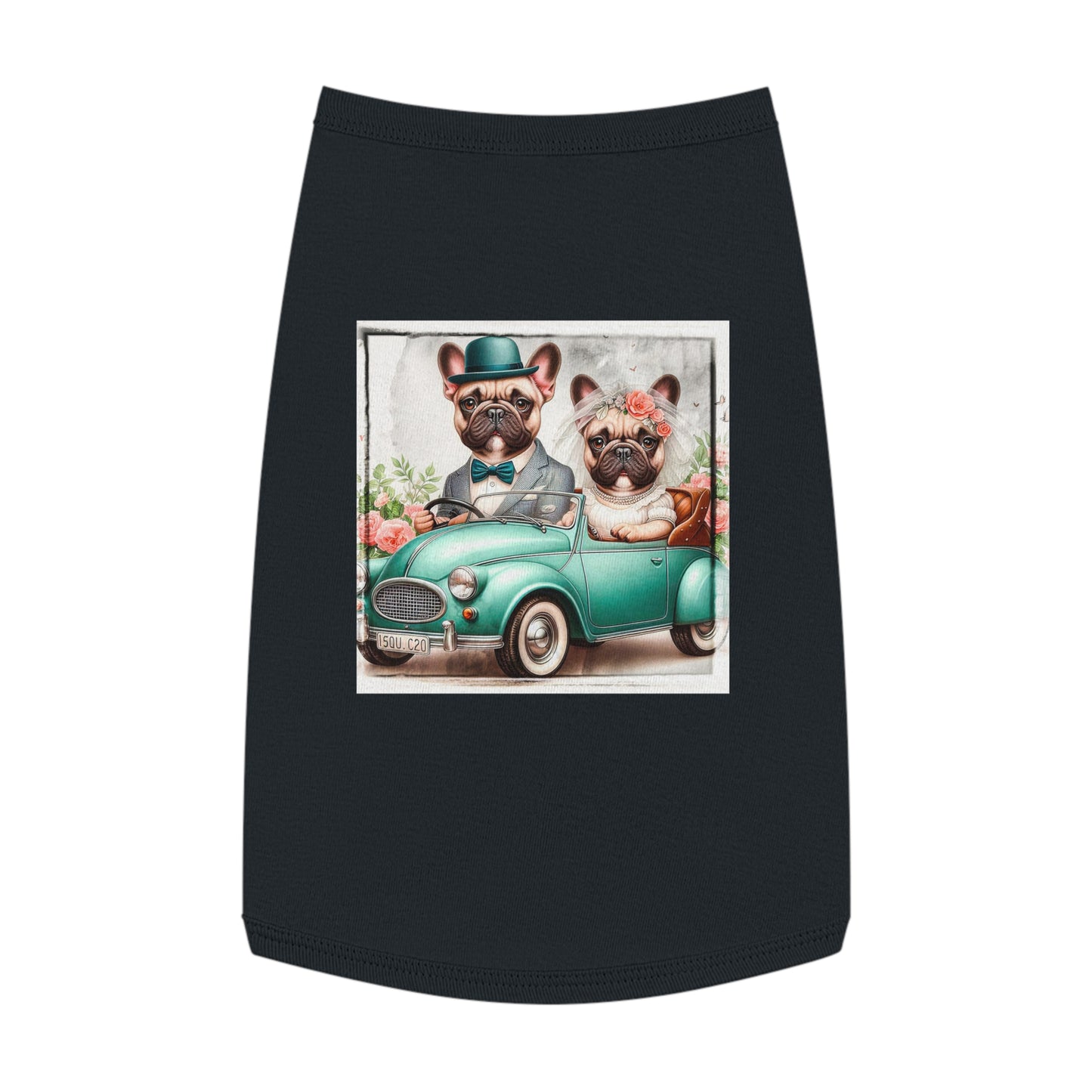 Wacky Pet Tank Top French Bulldog wedding day t shirt Pets Printify