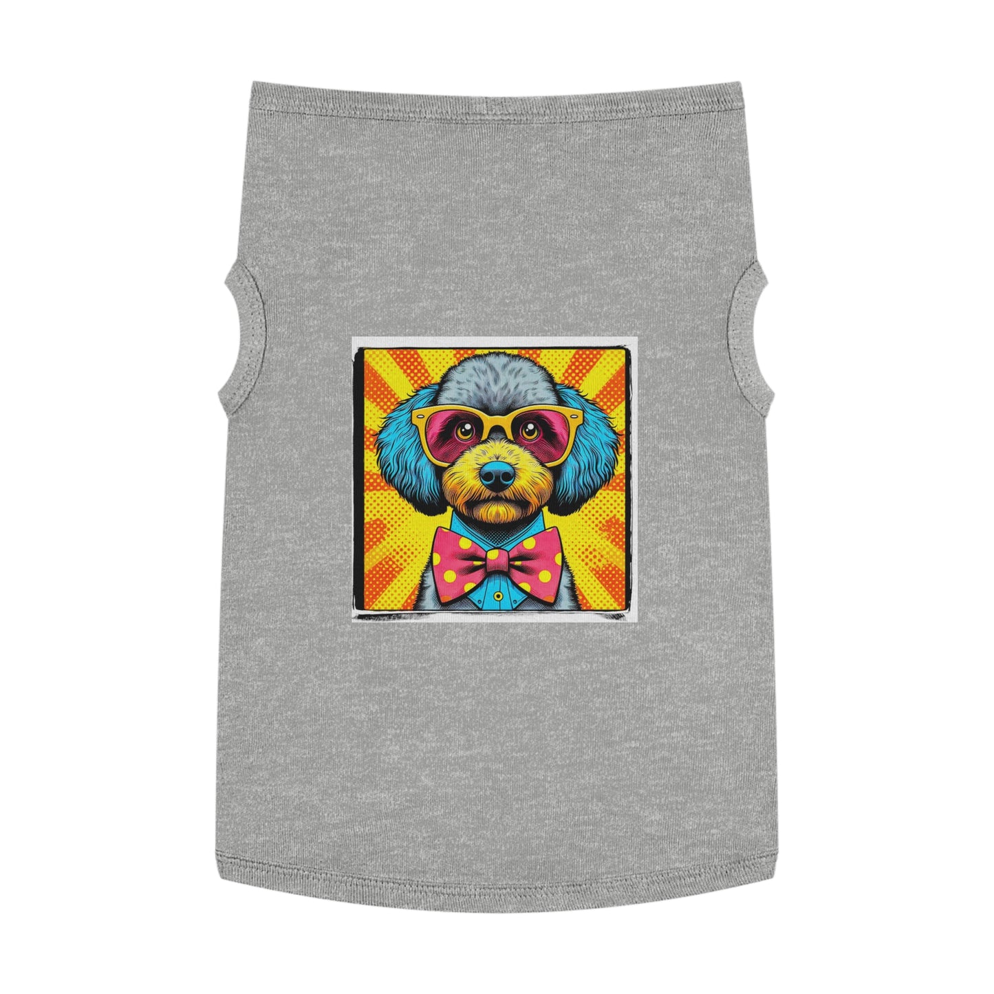 Pet Tank Top Sheepadoodle pop art Pets Printify XL Heather