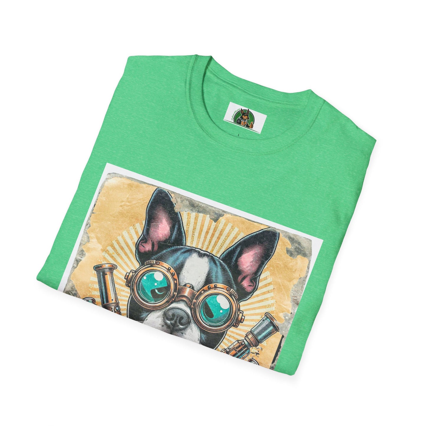 Boston Terrier Steampunk Dog Shirt T-Shirt Printify