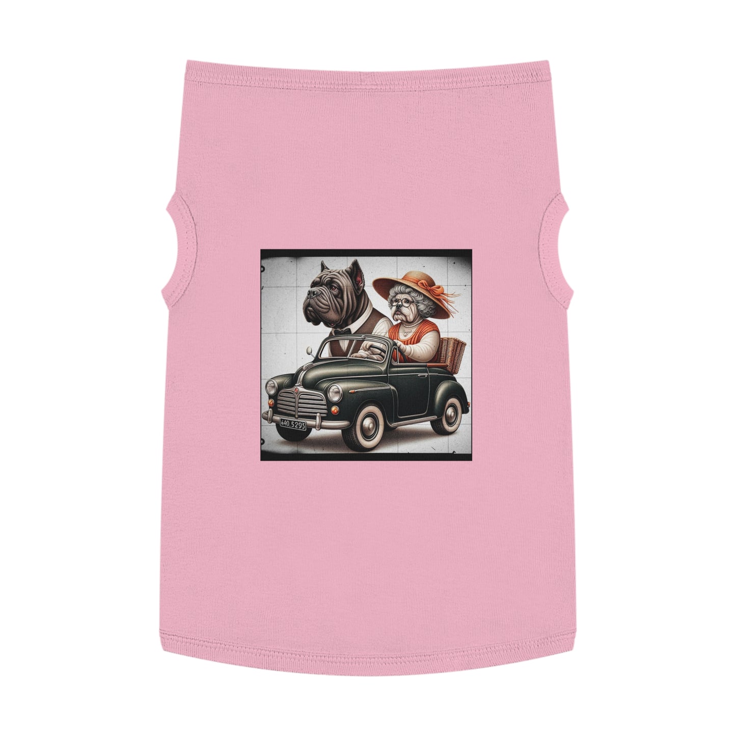Wacky Pet Tank Top Cane Corso Dog Couple In Car Pets Printify XL Pink