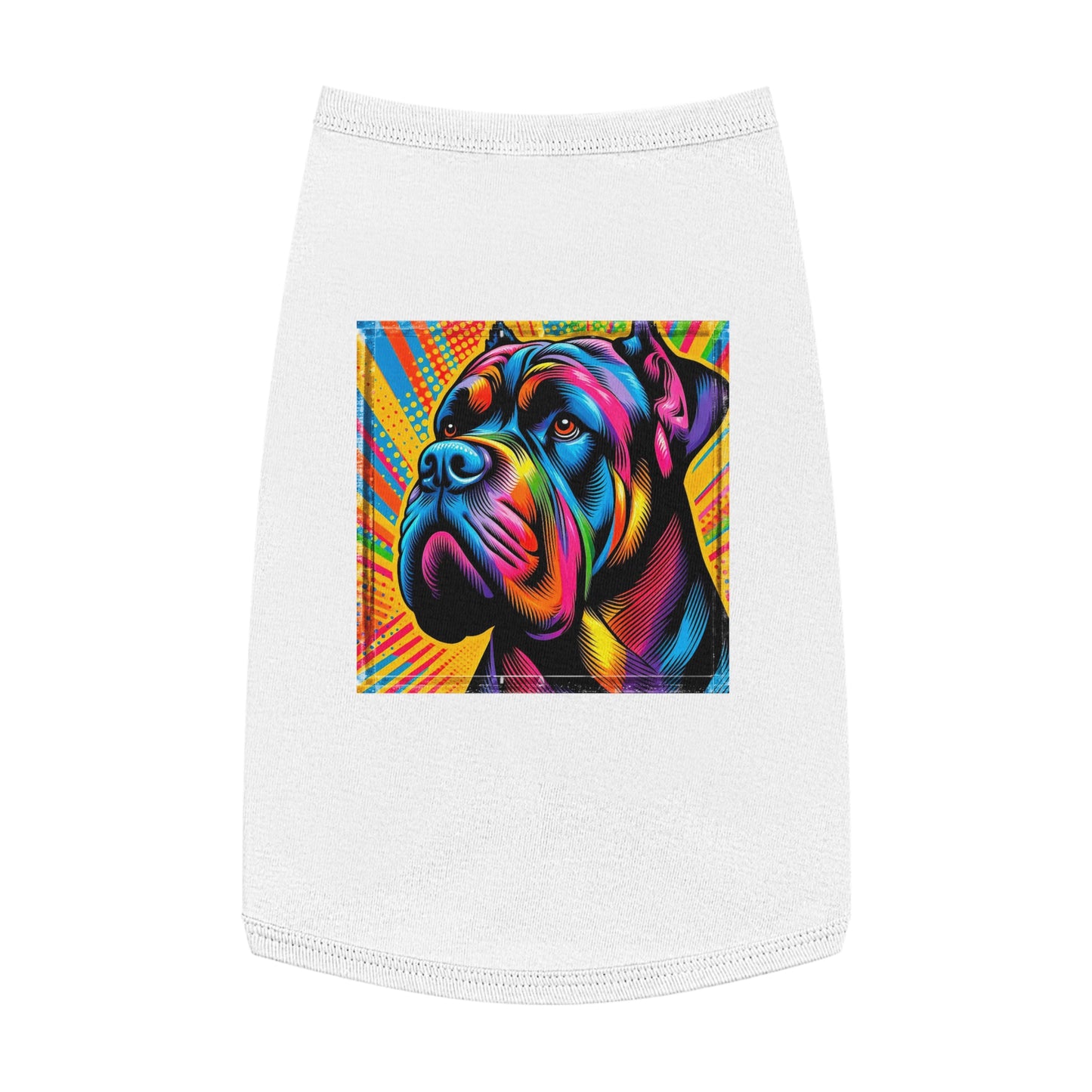 Pet Tank Top Cane Corso Pop Art Pets Printify L White