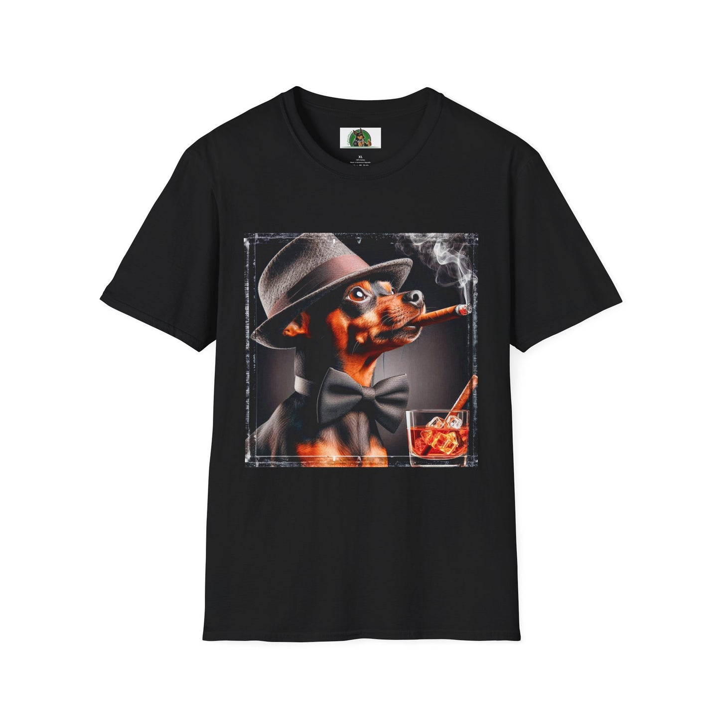 Min Pin T-Shirt smoking ๐ถ T-Shirt Printify XS Black