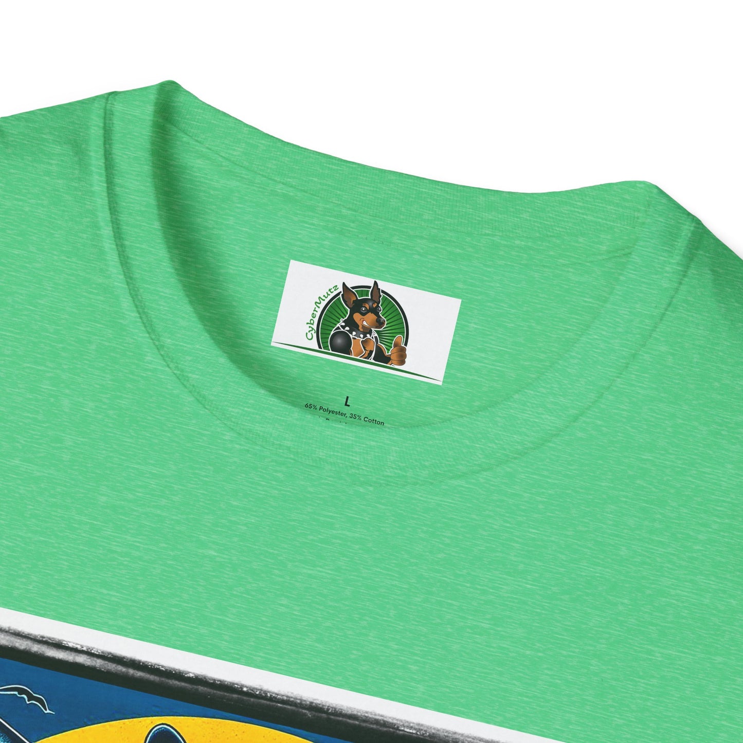 Boston Terrier Male Dog With Boogie Board T-Shirt Printify