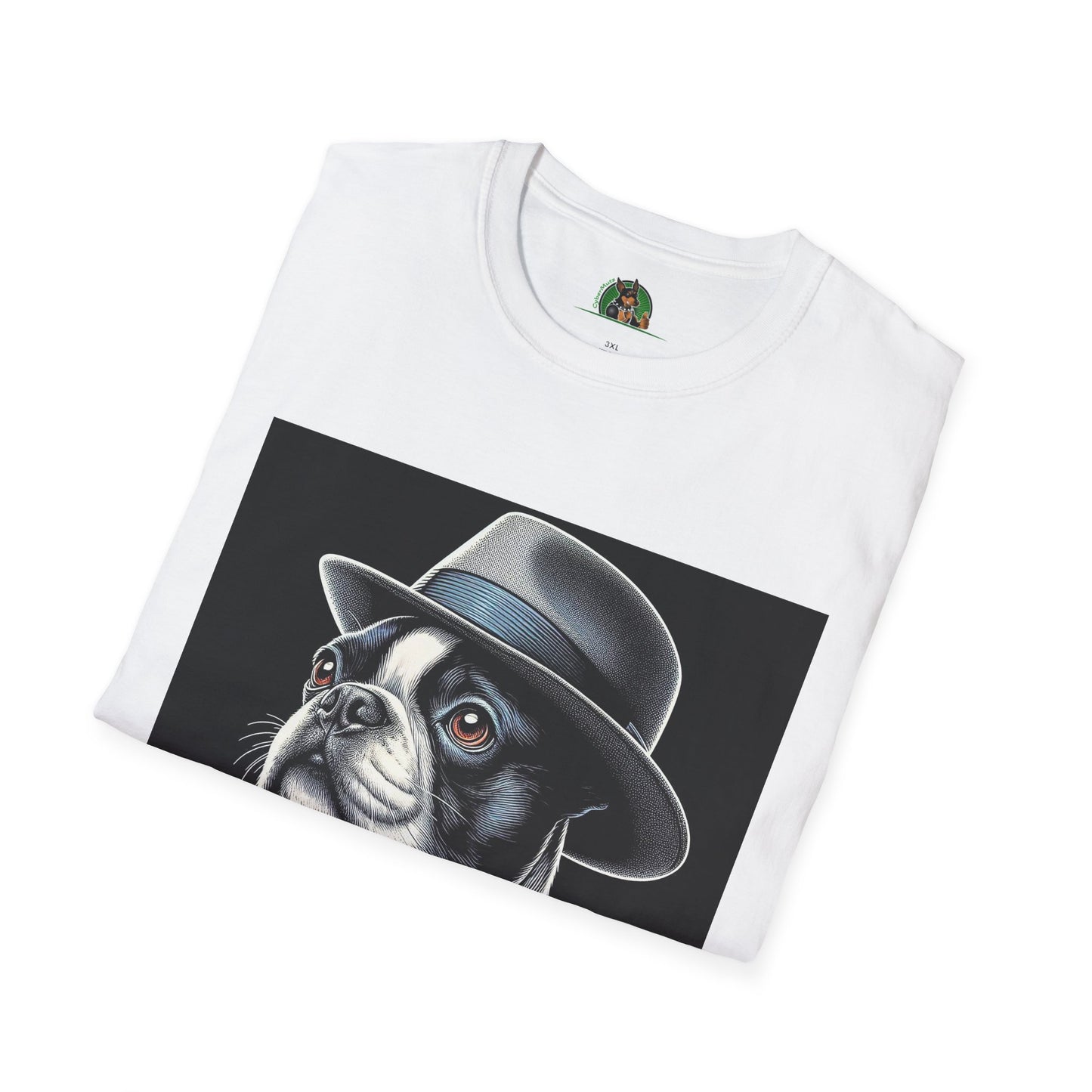 Boston Terrier Classy Dog In Suit Shirt T-Shirt Printify