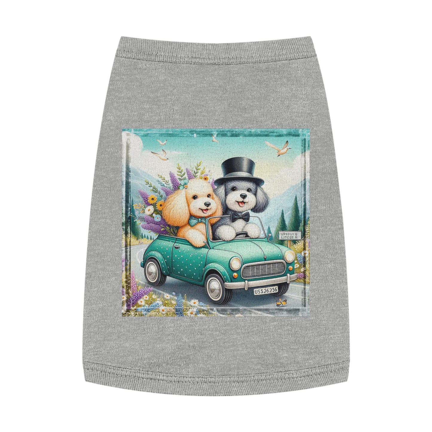 Wacky Pet Tank Top Sheepadoodle fun couple Pets Printify M Heather