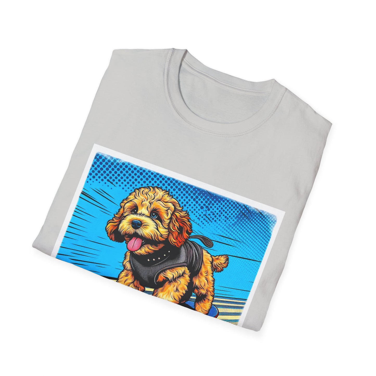 CockerPoo flying high t shirt