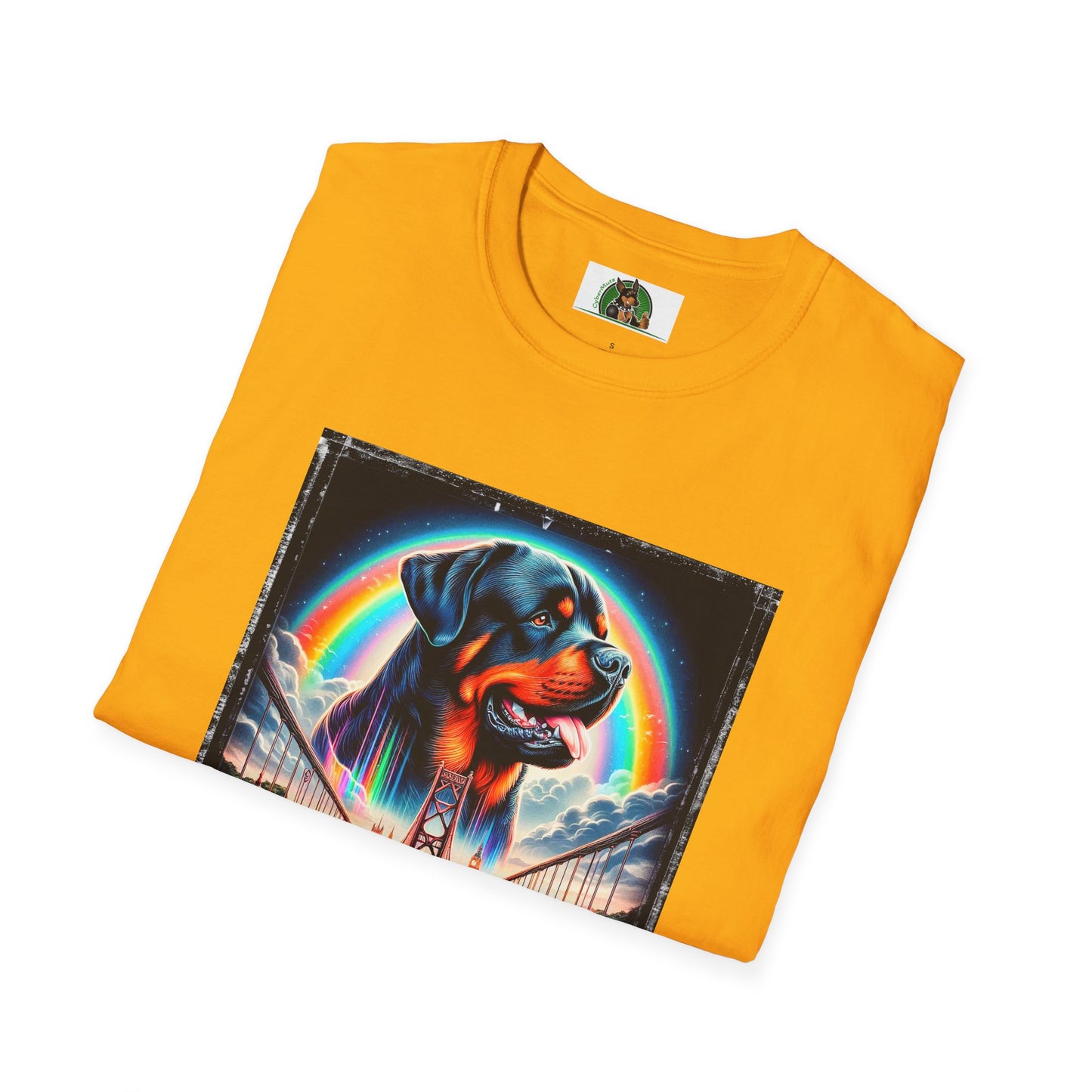 Rottweiler colorful rainbow