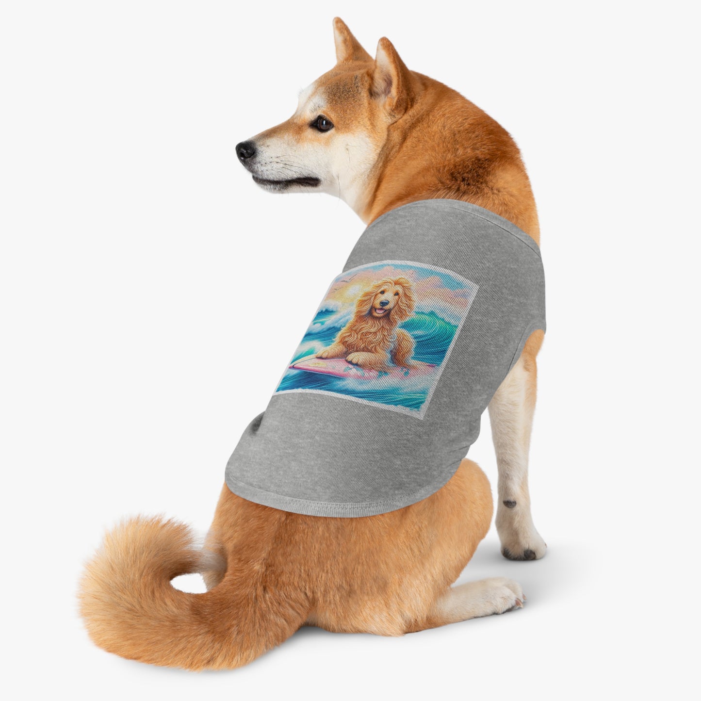 Pet Tank Golden Doodle pretty doggie t shirt Pets Printify