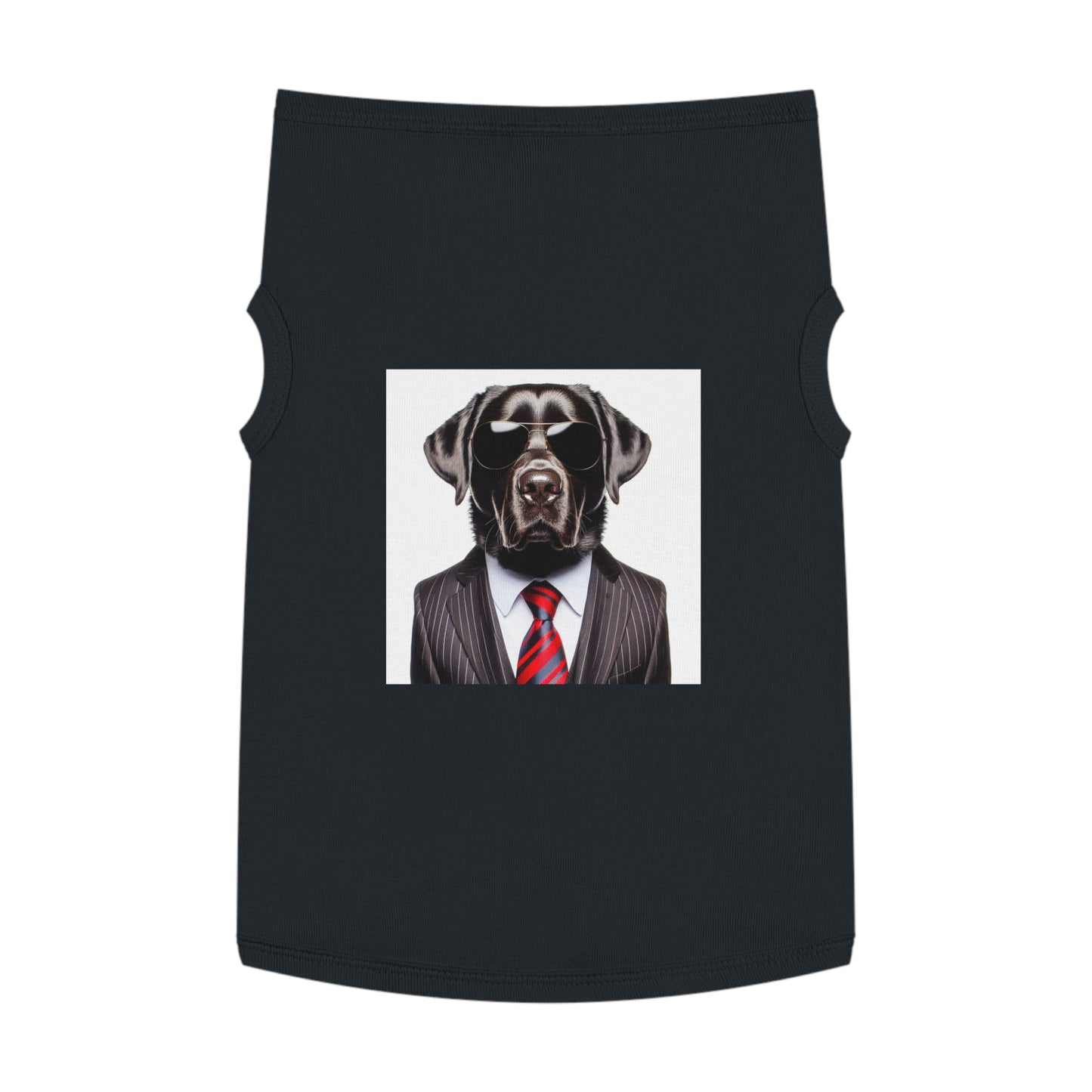 Labrador Retriever black suit shirt Pets Printify XL Black