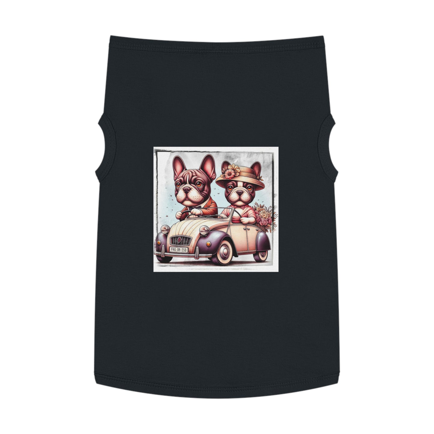 Wacky Pet Tank Top French Bulldog young couple t shirt Pets Printify
