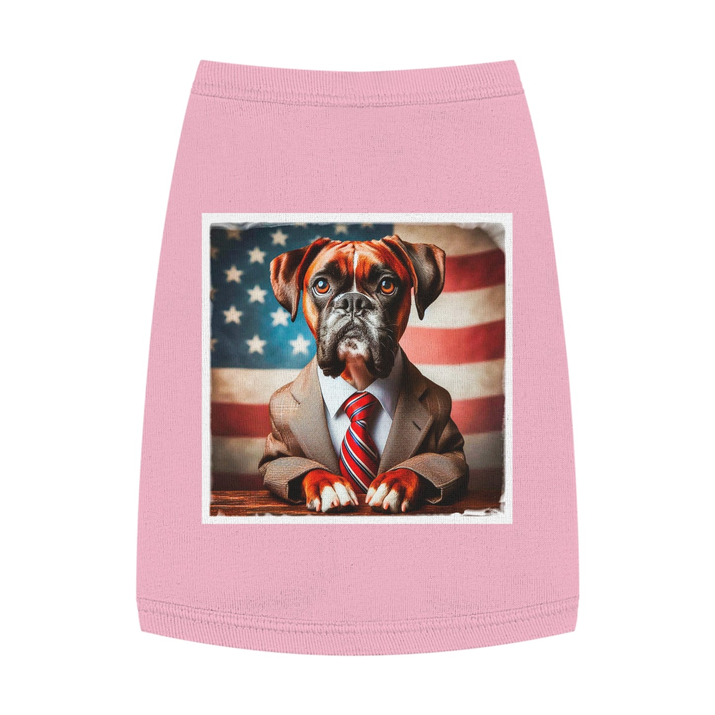 Pet Tank Top Boxer Pets Printify M Pink