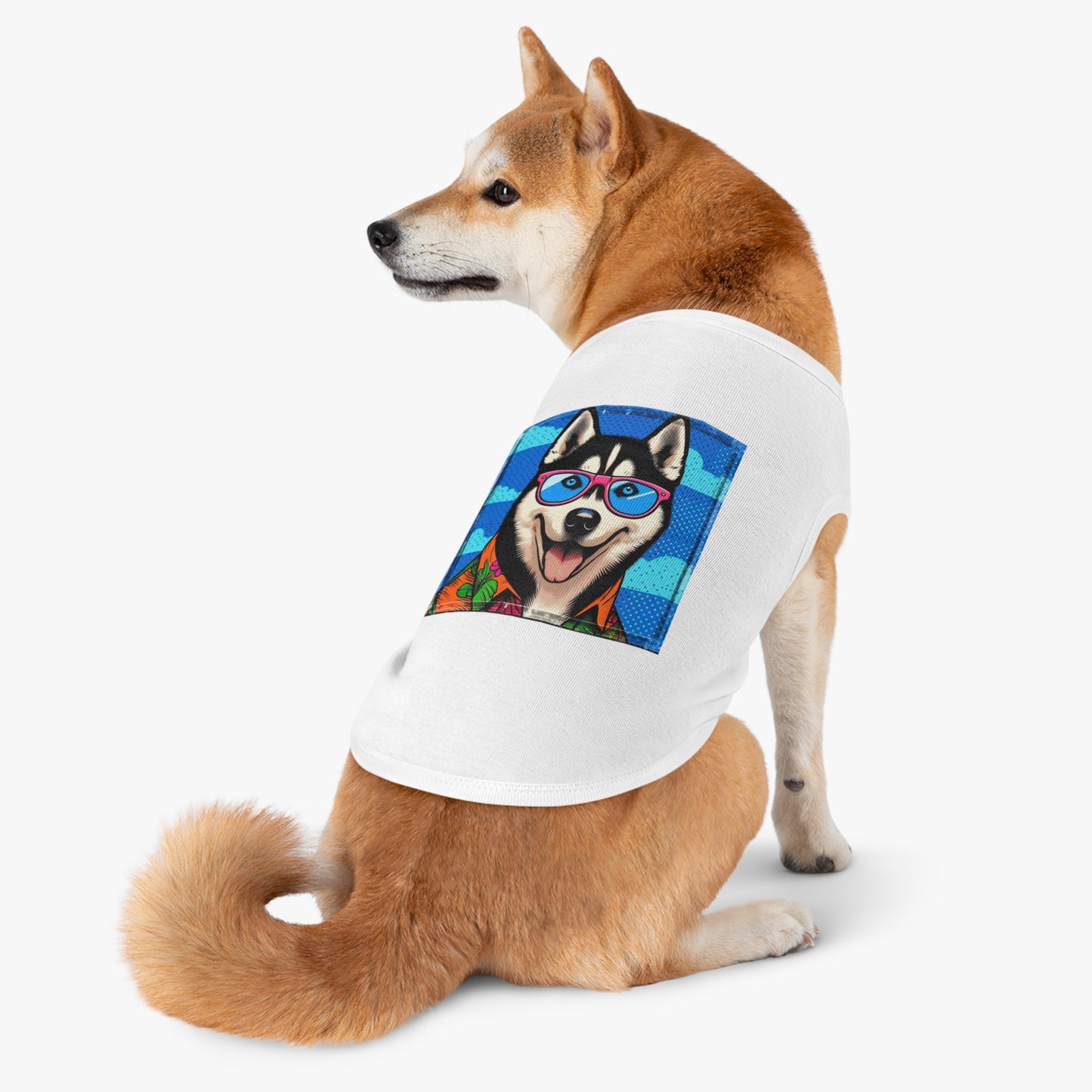 Pet Tank Top Husky cool guy