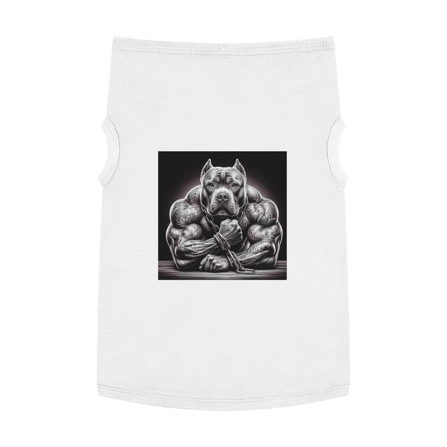 Pet Tank Top Pit Bull gym rat Pets Printify XL White