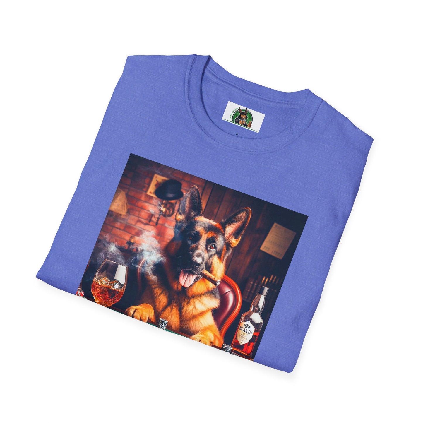 German Shepherd smoking a cigar shirt