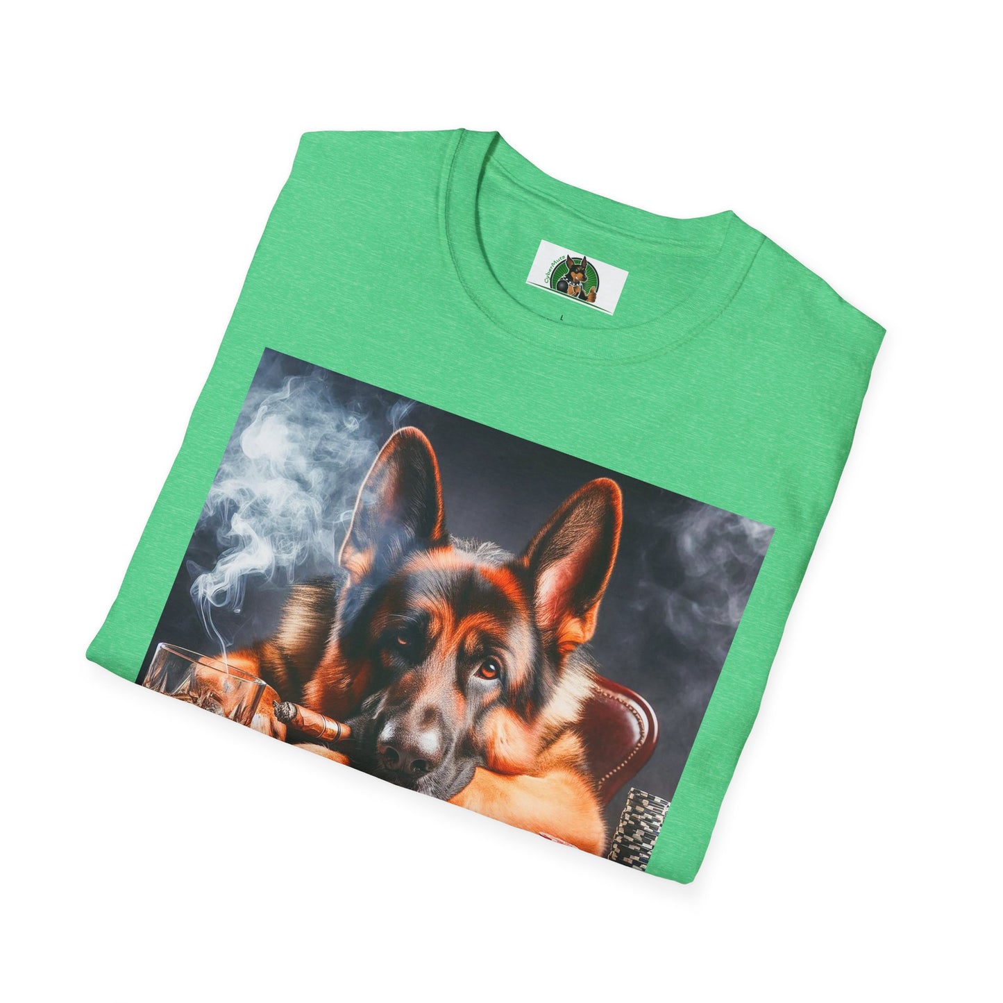 German Shepherd gambling puppy