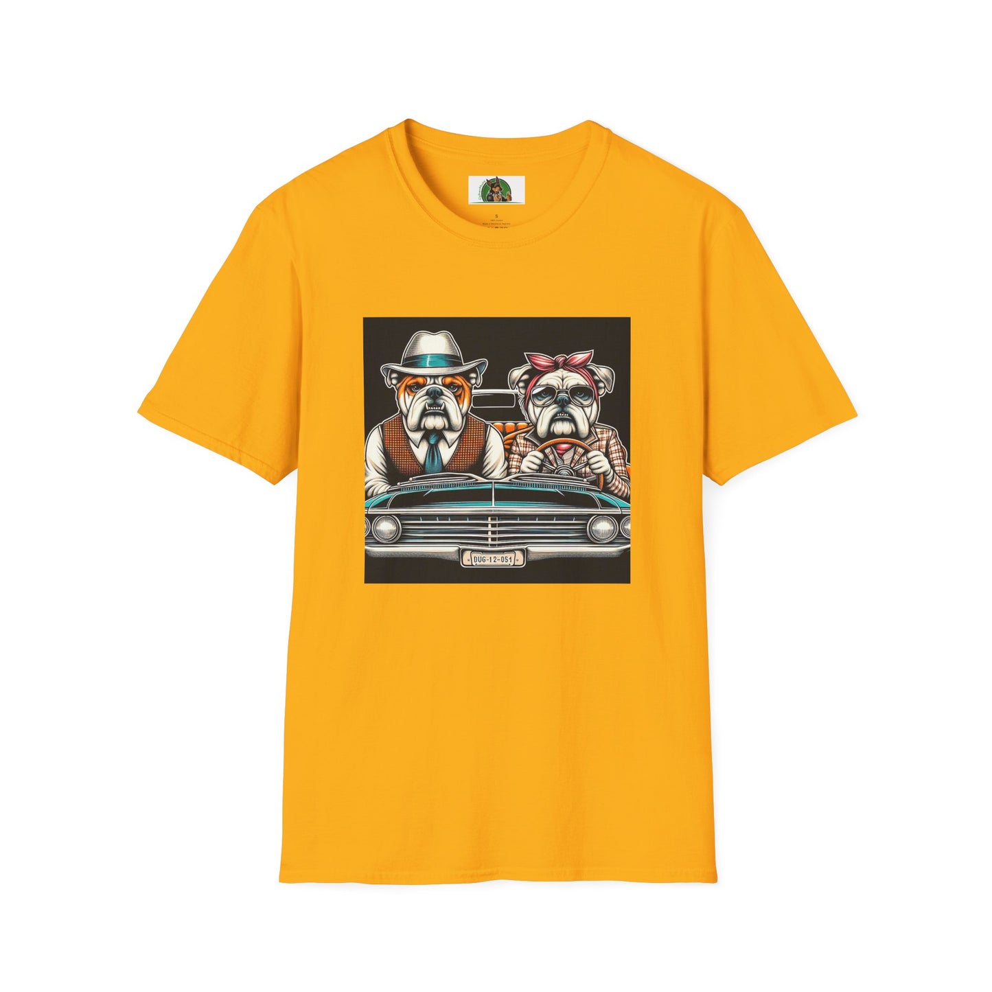 Wacky Bulldog 20s couple t shirt T-Shirt Printify S Gold