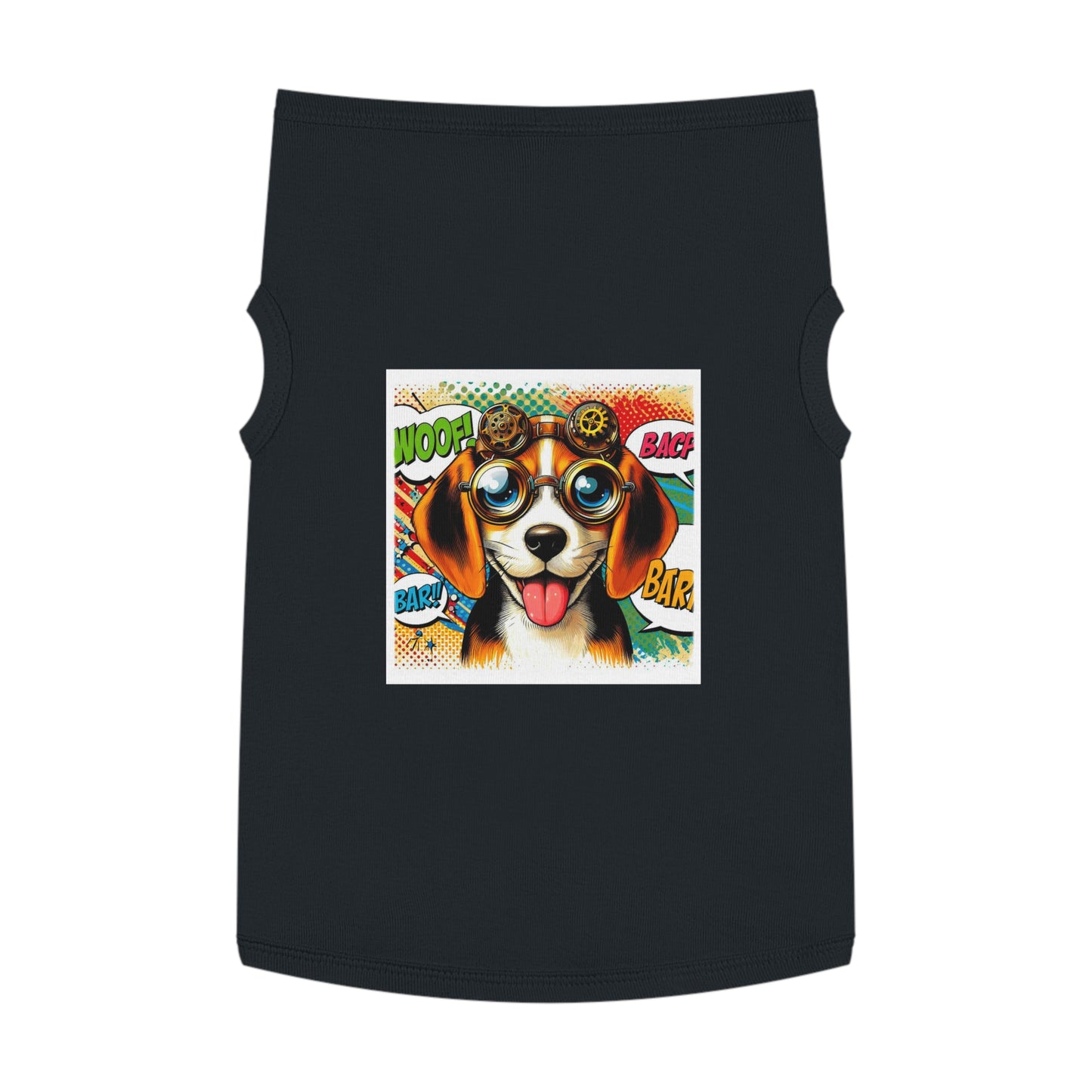 Pet Tank Top Wacky Beagle Pop Art Dog Pets Printify