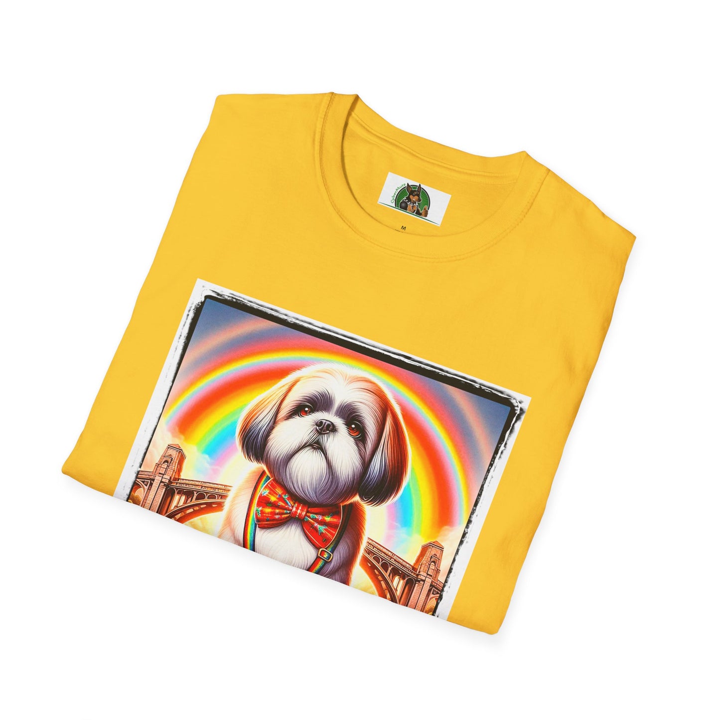 Shih Tzu rainbow shirt.