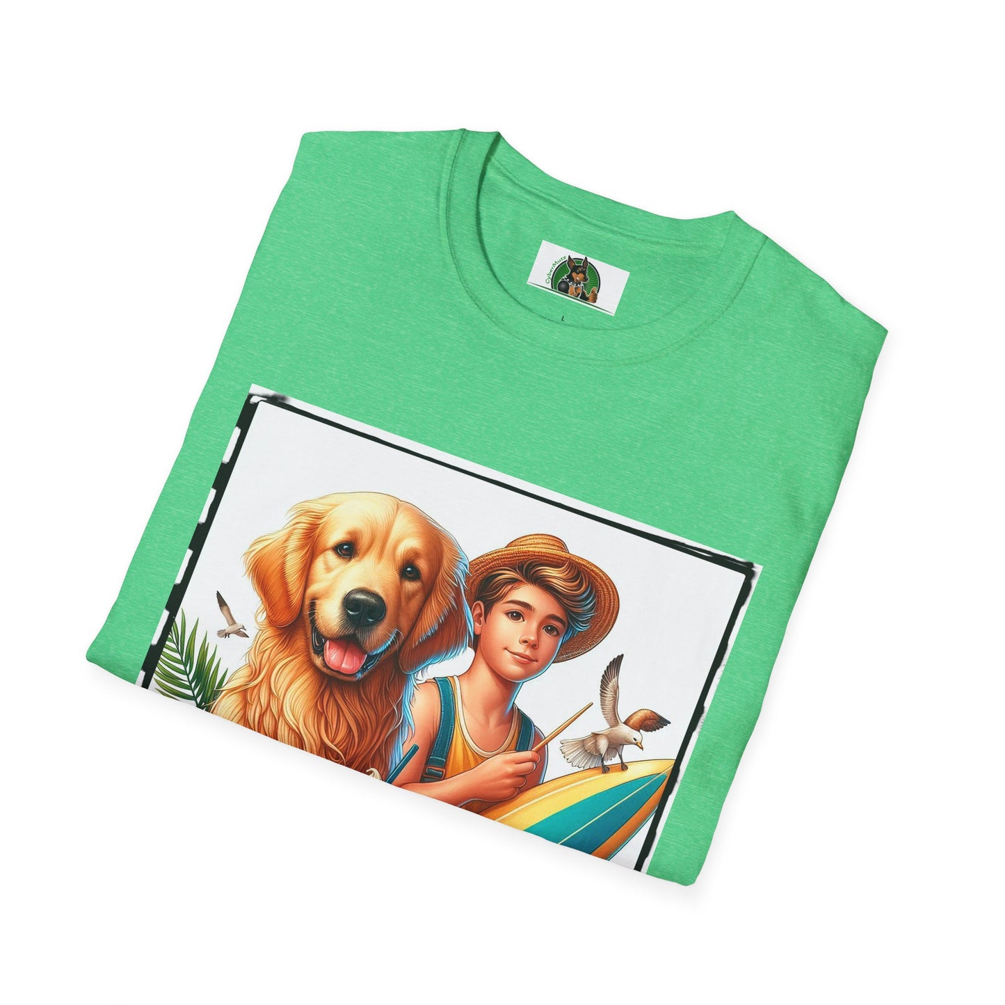 Golden Retriever boy and handsome puppy