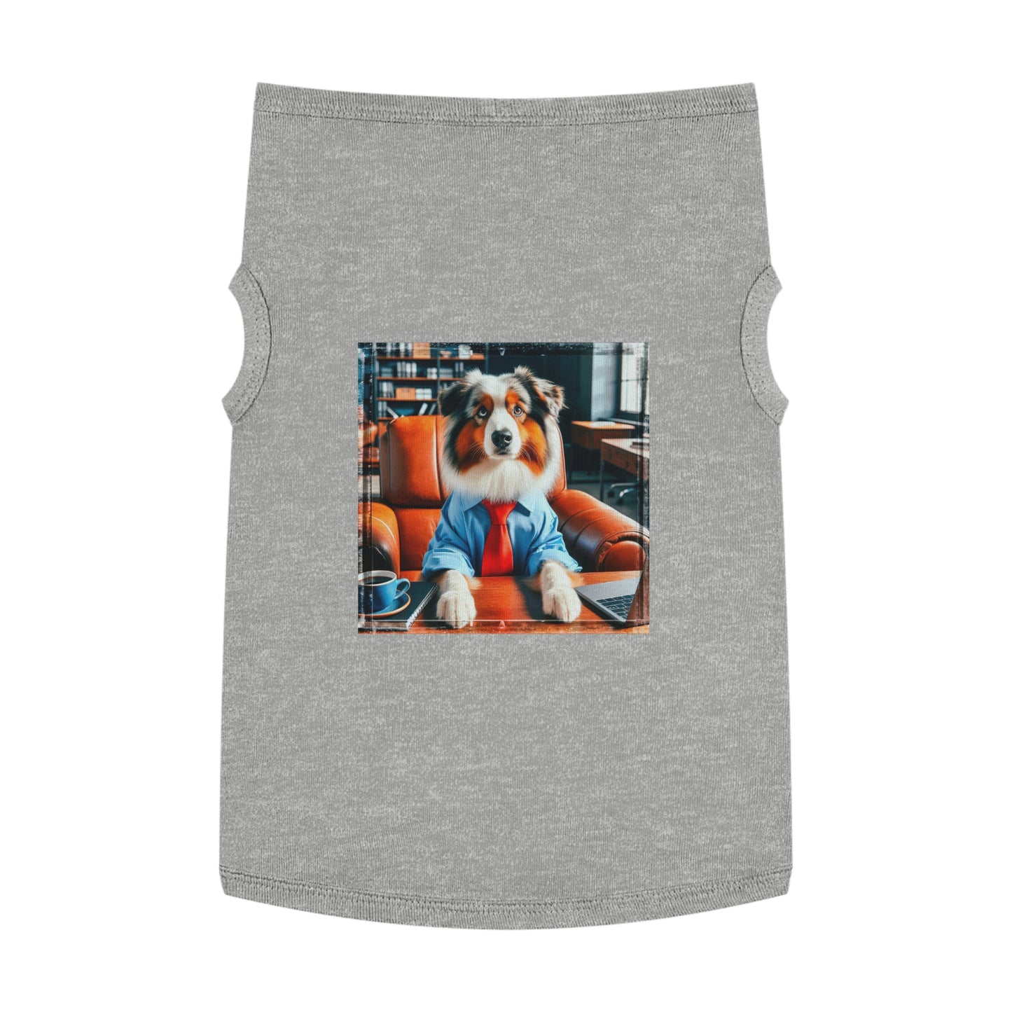 Pet Tank Top Australian Shepherd Pets Printify XL Heather