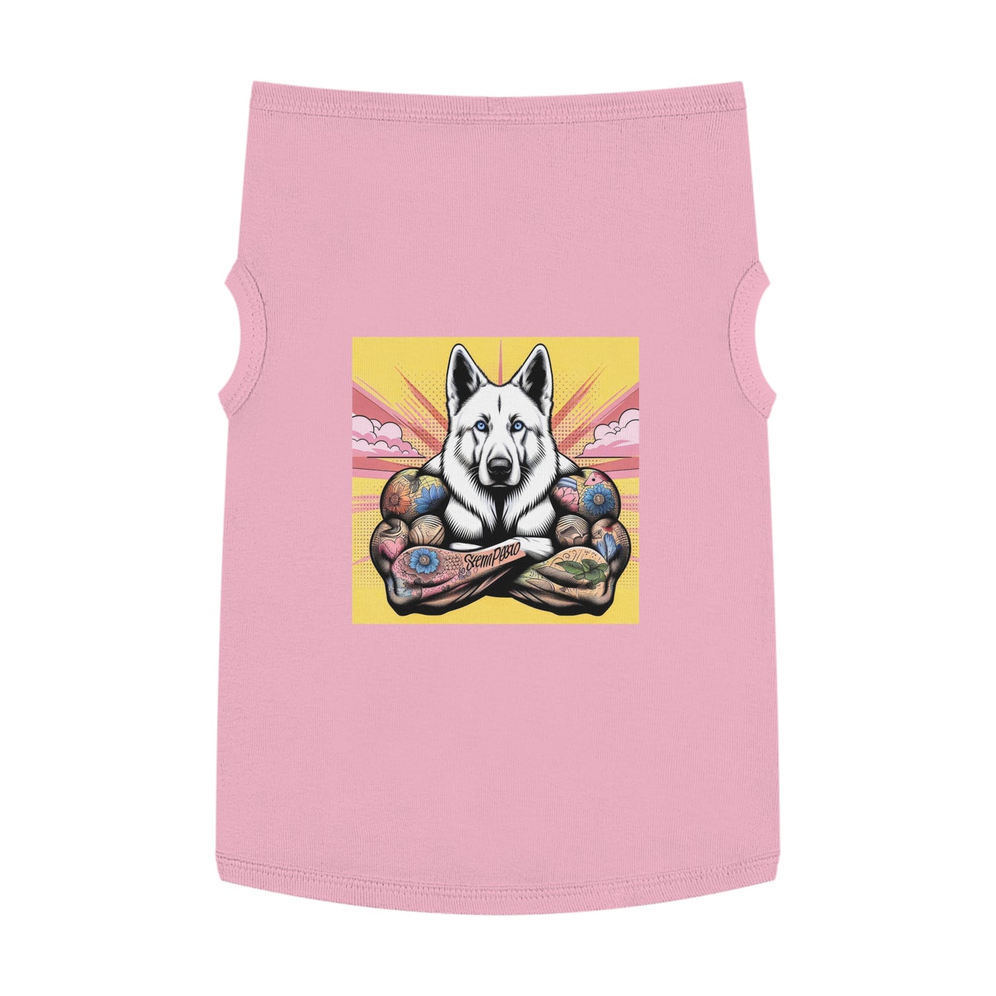German Shepherd big arms Pets Printify XL Pink