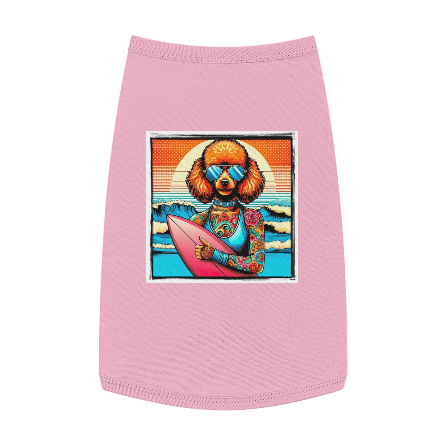 Pet Tank Top Poodle Pets Printify L Pink