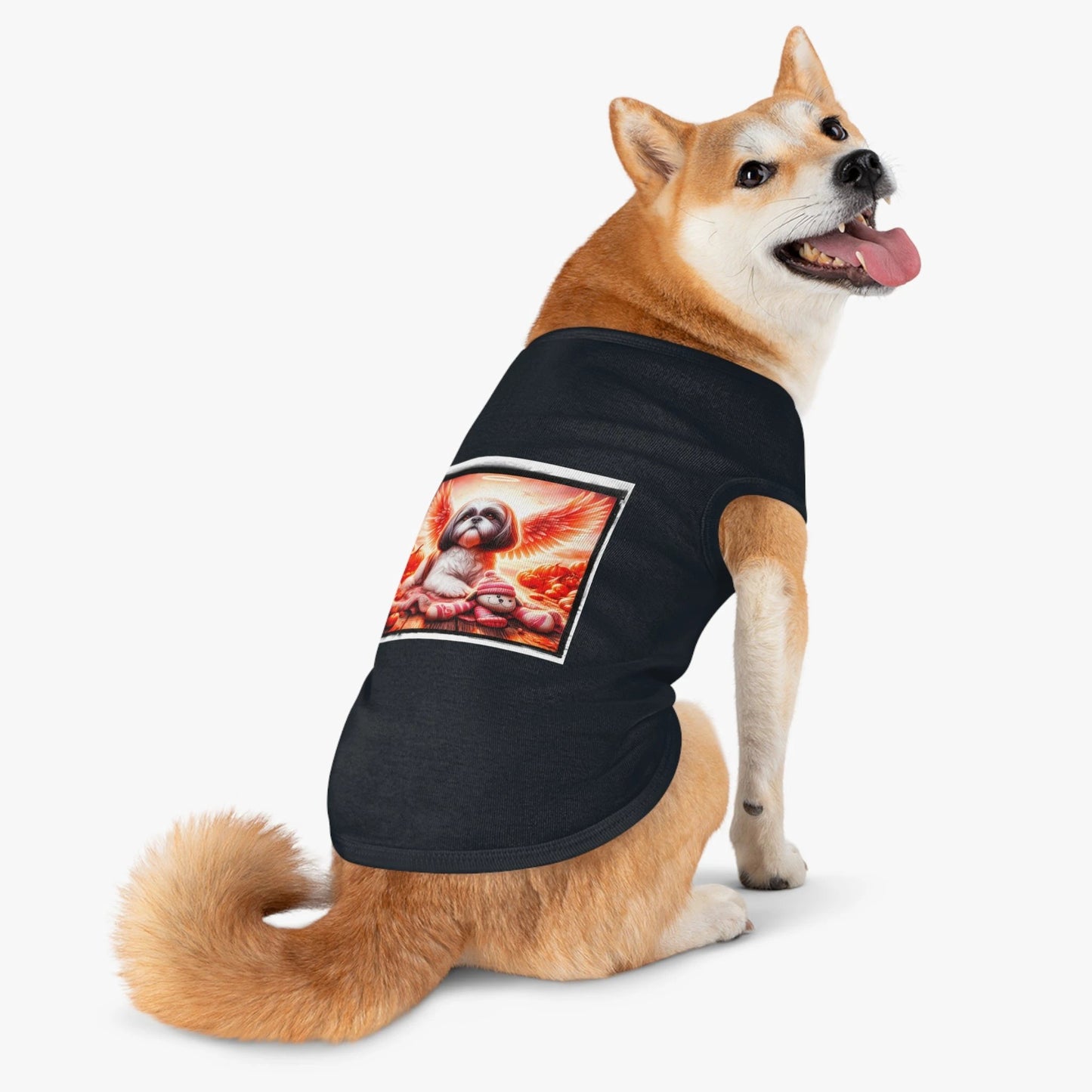 Pet Tank Top Shih Tzu golden Angel by Printify
