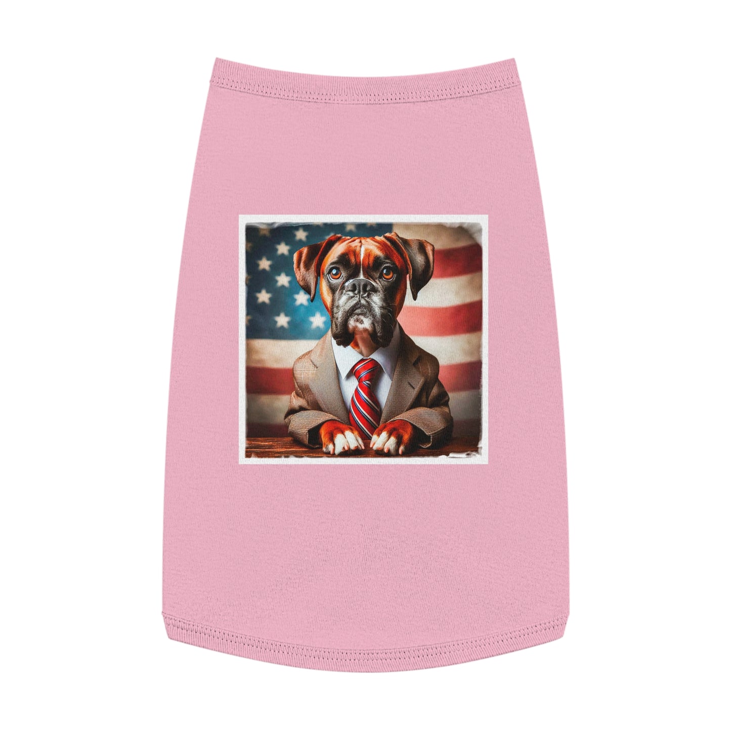 Pet Tank Top Boxer Pets Printify L Pink