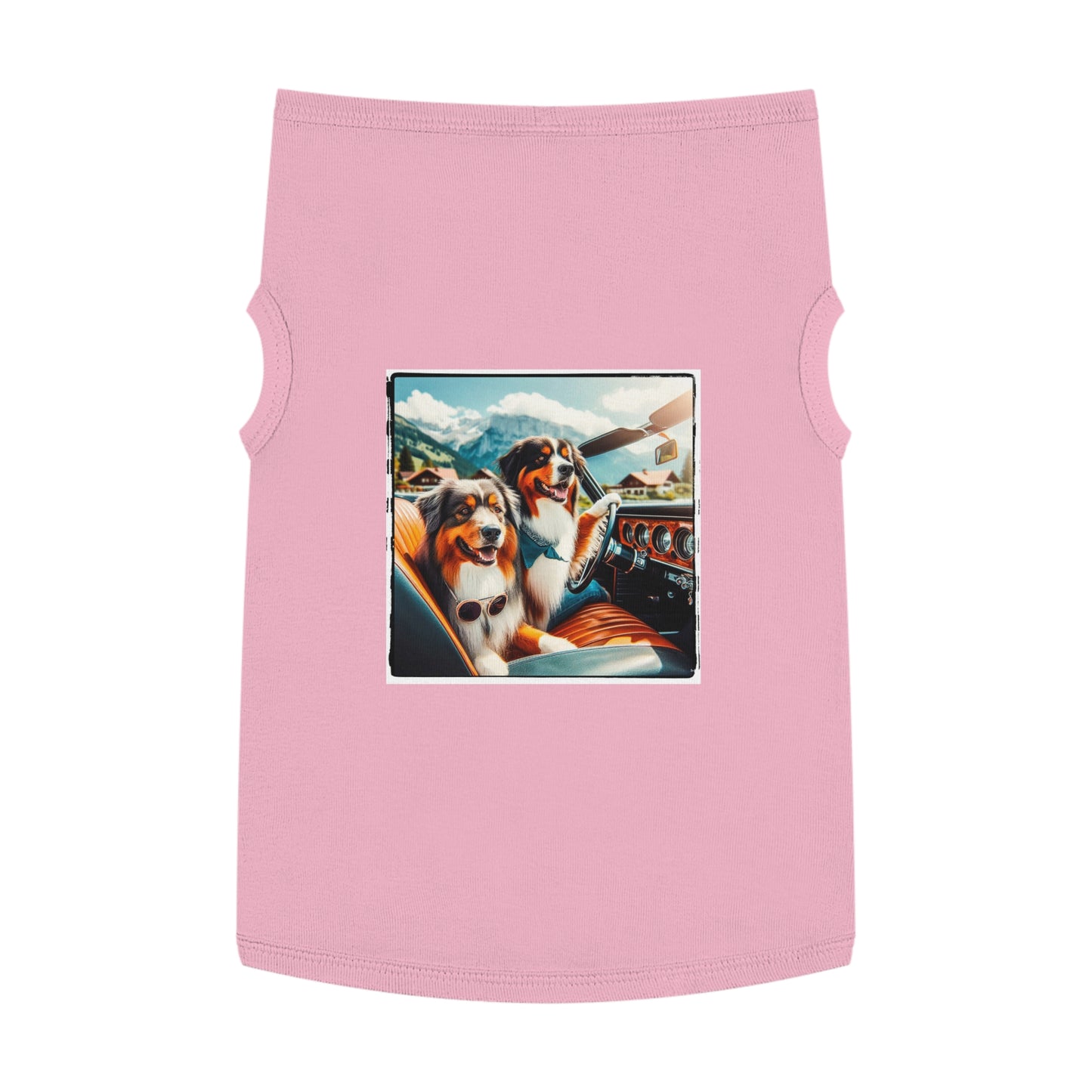 Pet Tank Top Wacky Australian Shepherd Pets Printify XL Pink