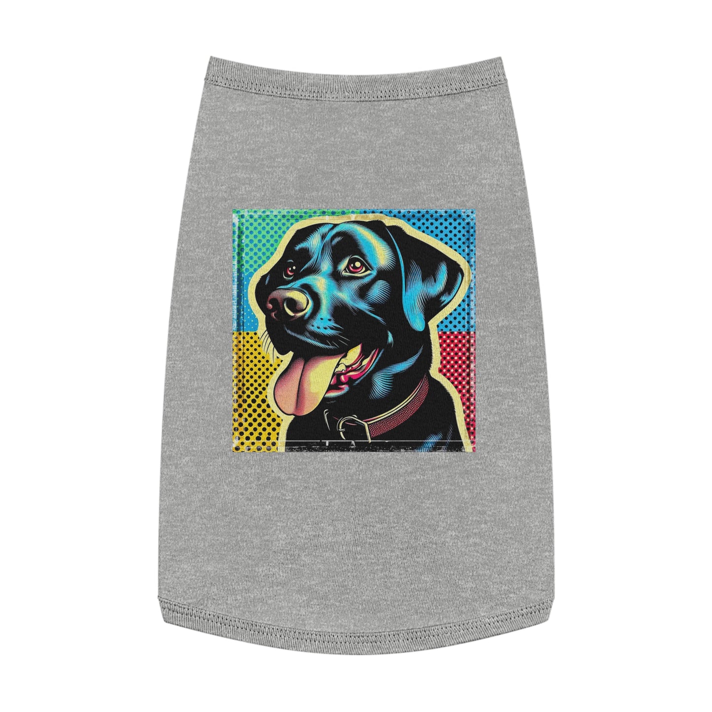 Labrador Retriever colorful puppy Pets Printify L Heather